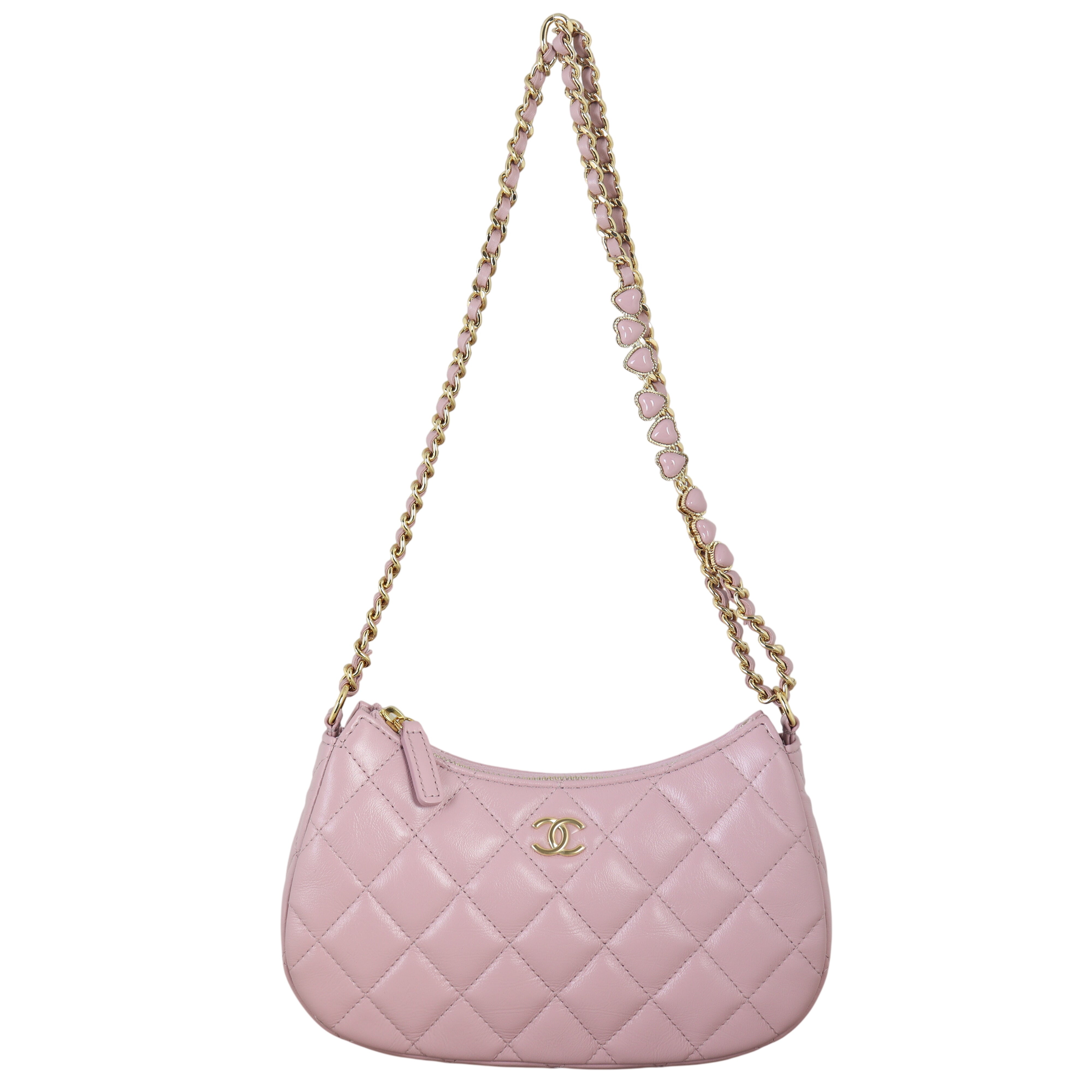 Chanel CC Heart Chain Hobo