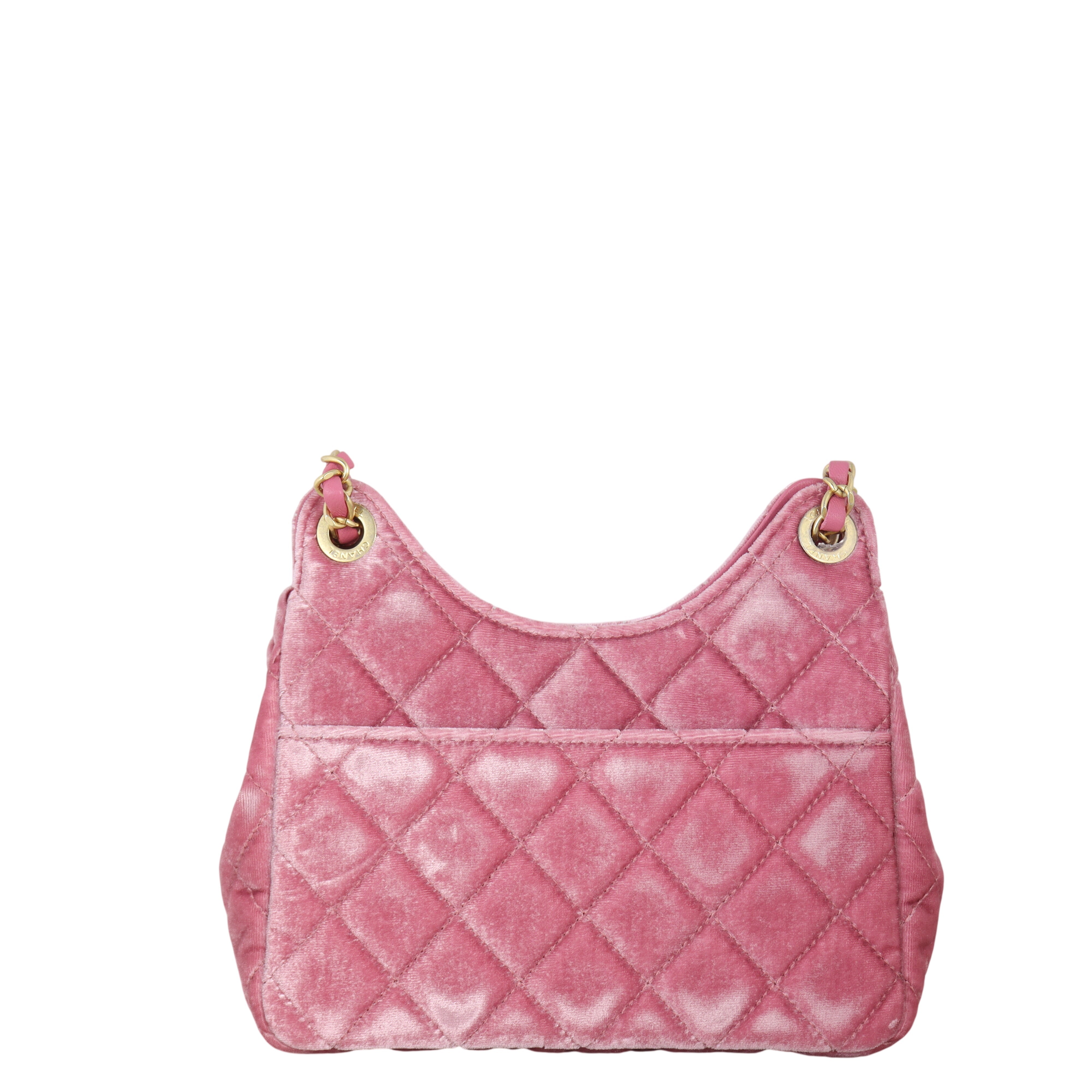 Chanel Wavy CC Hobo Velvet Small