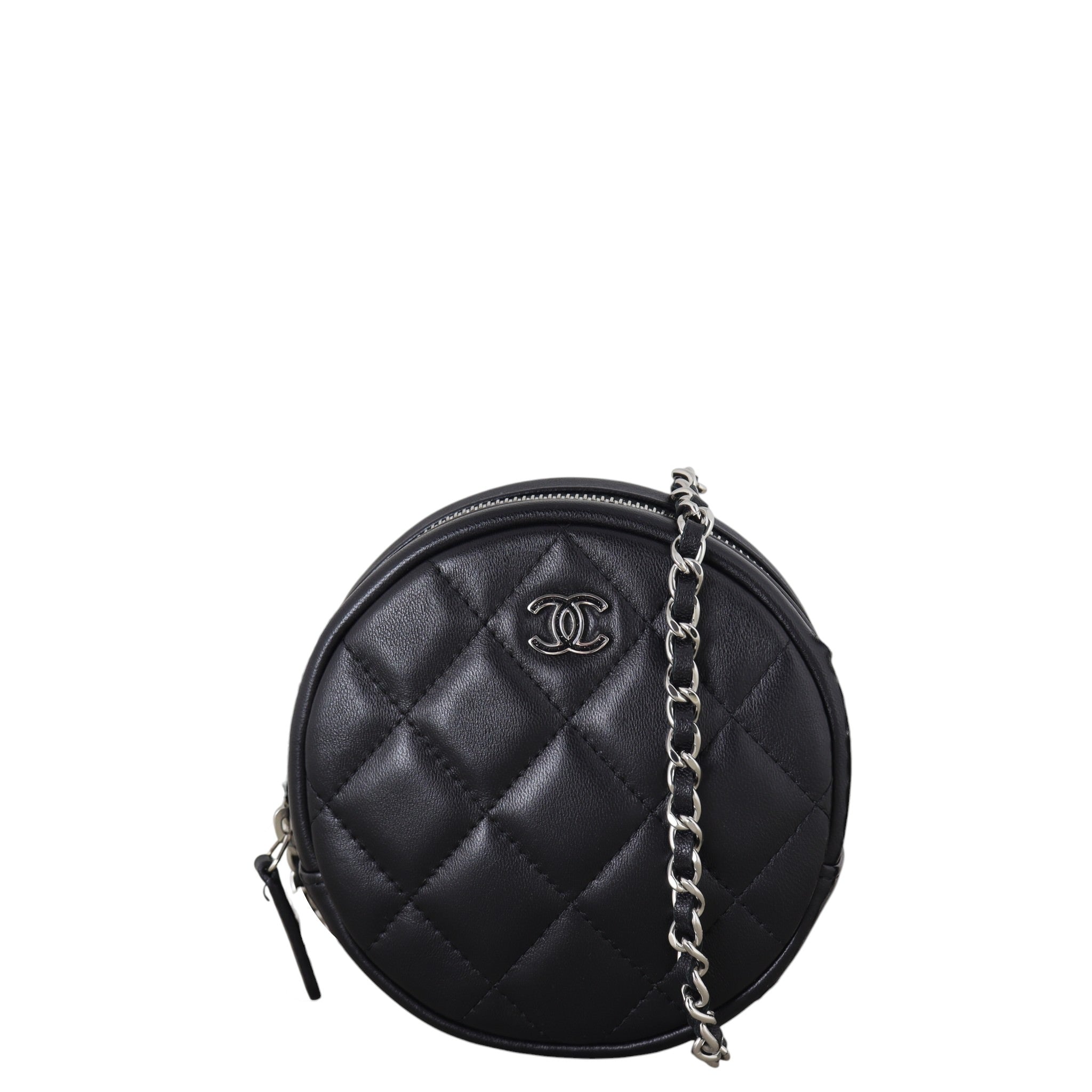 Chanel CC Round Clutch with Chain