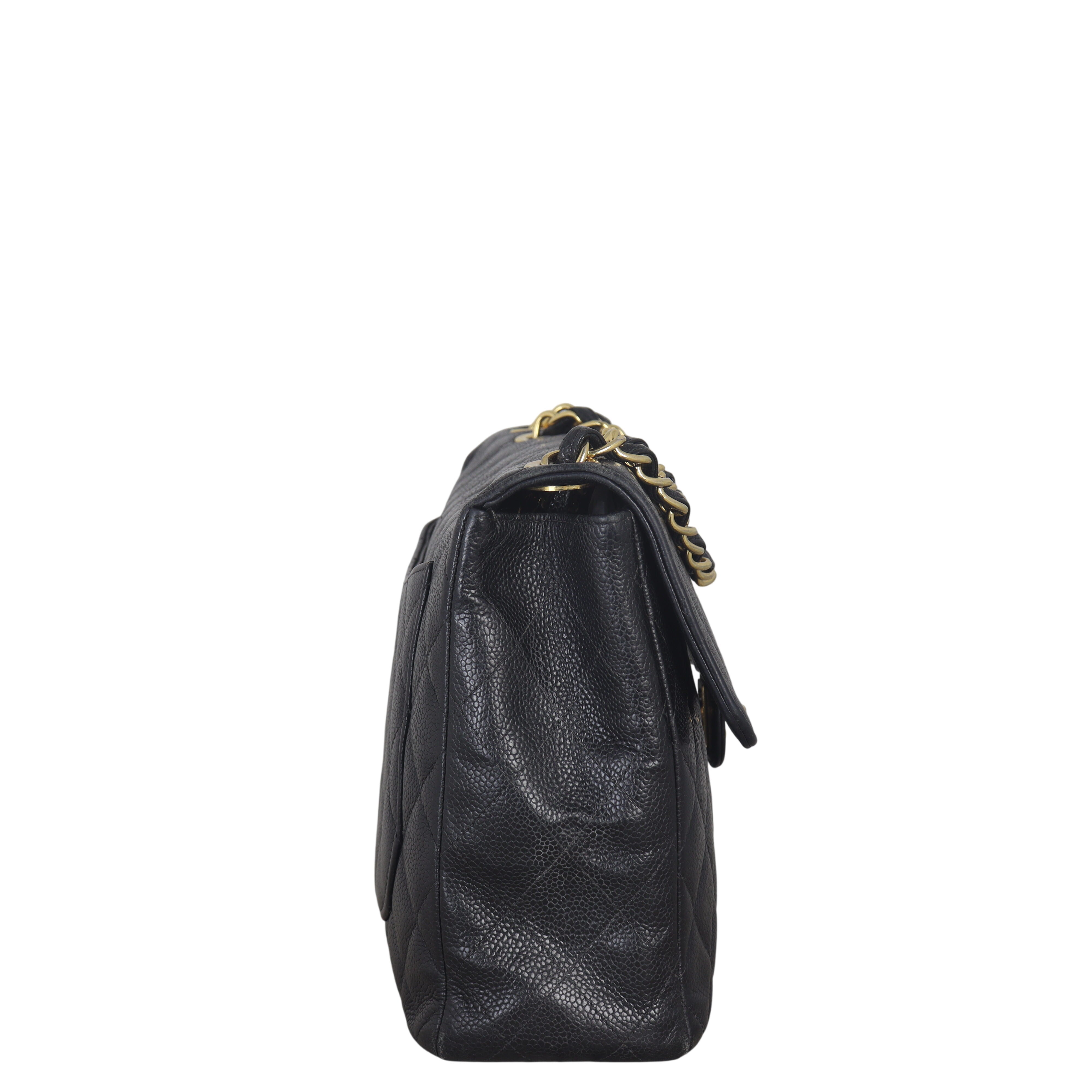 Chanel Classic Single Flap Jumbo Caviar