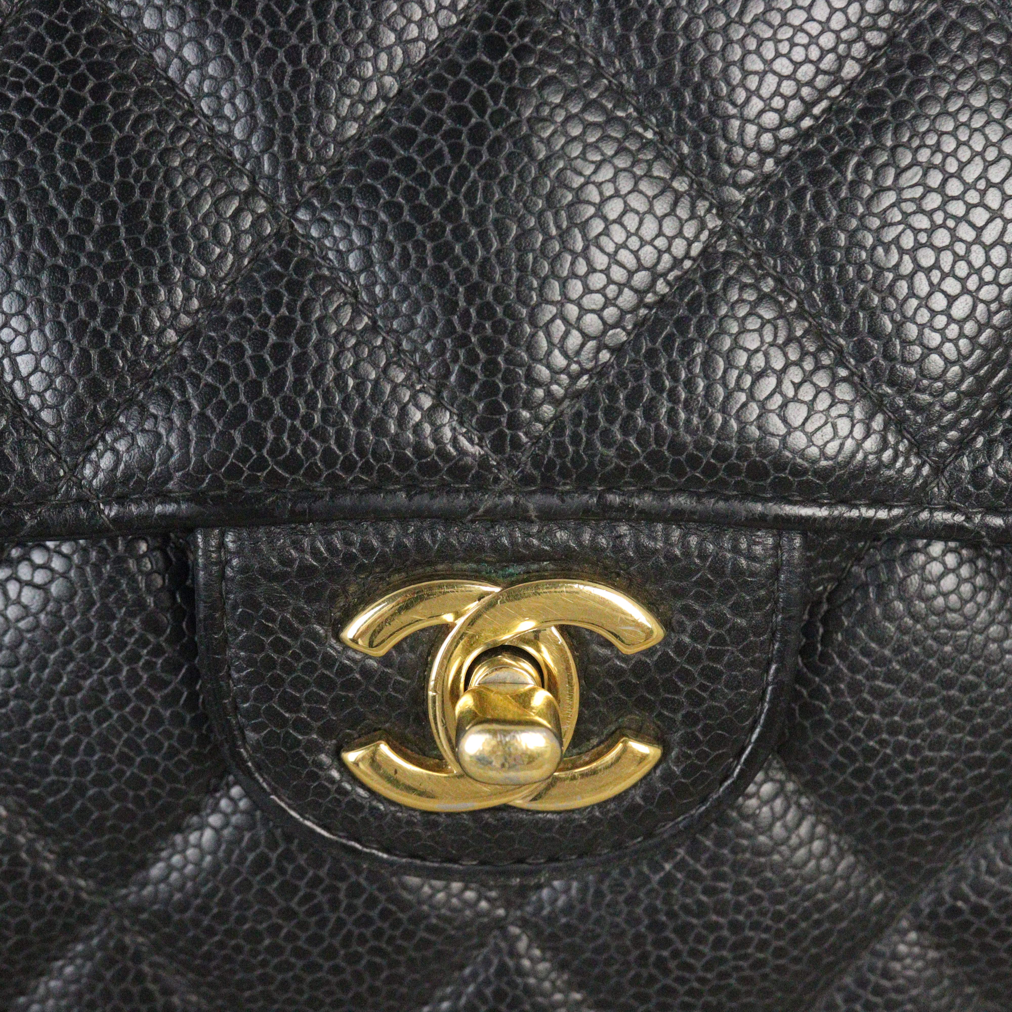 Chanel Classic Single Flap Jumbo Caviar