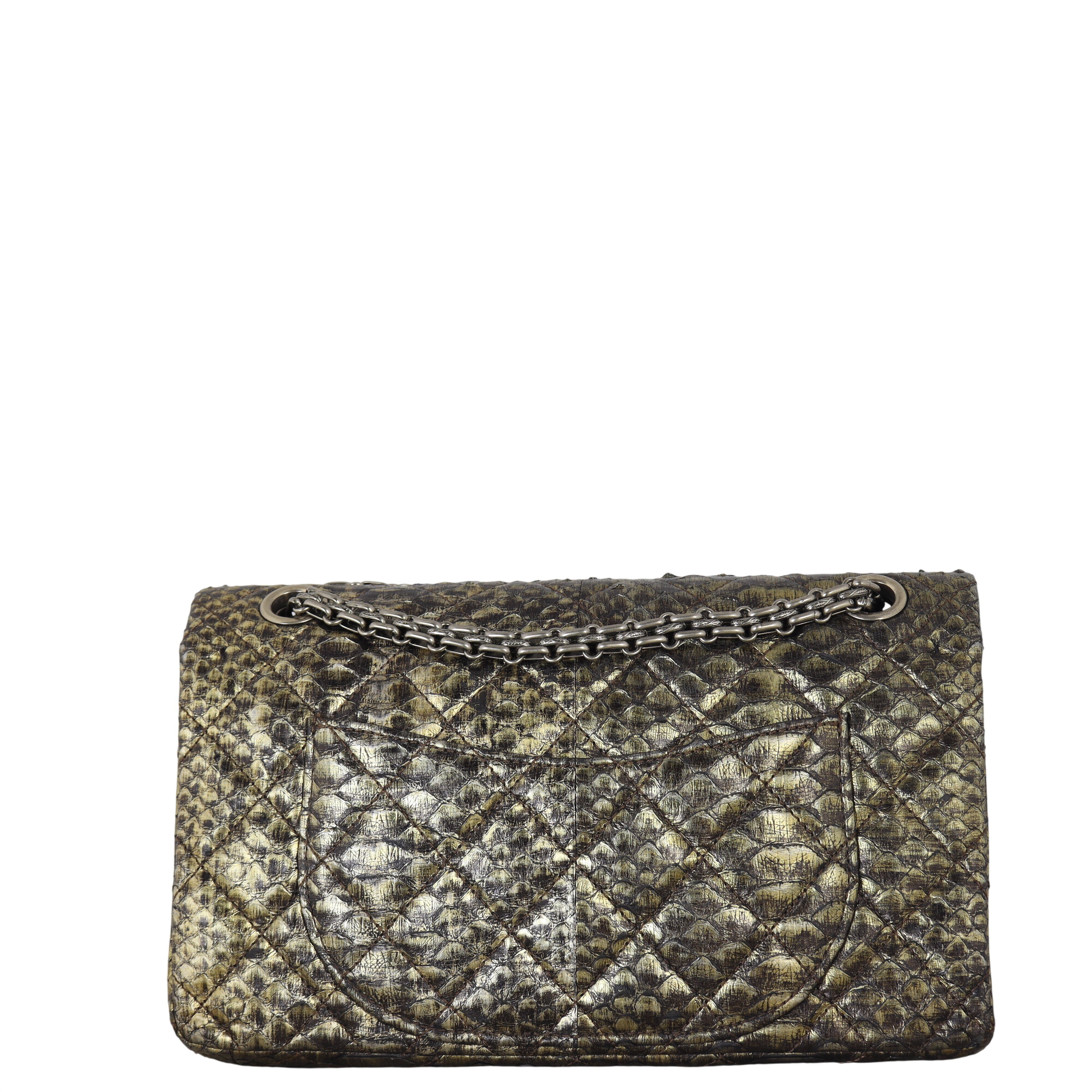 Chanel 2.55 Reissue 225 Double Flap Bag Python