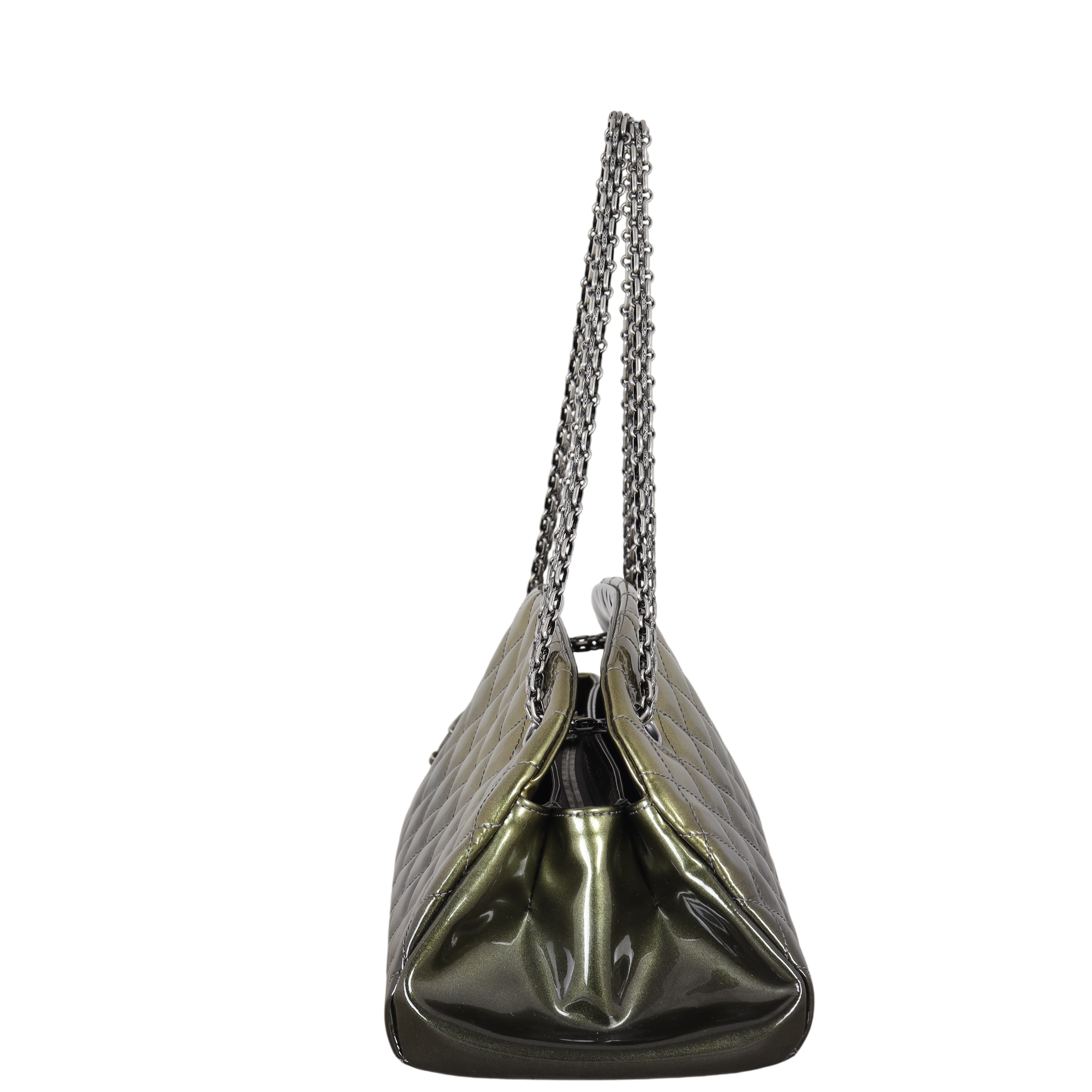 Chanel Just Mademoiselle Bowler Bag Patent