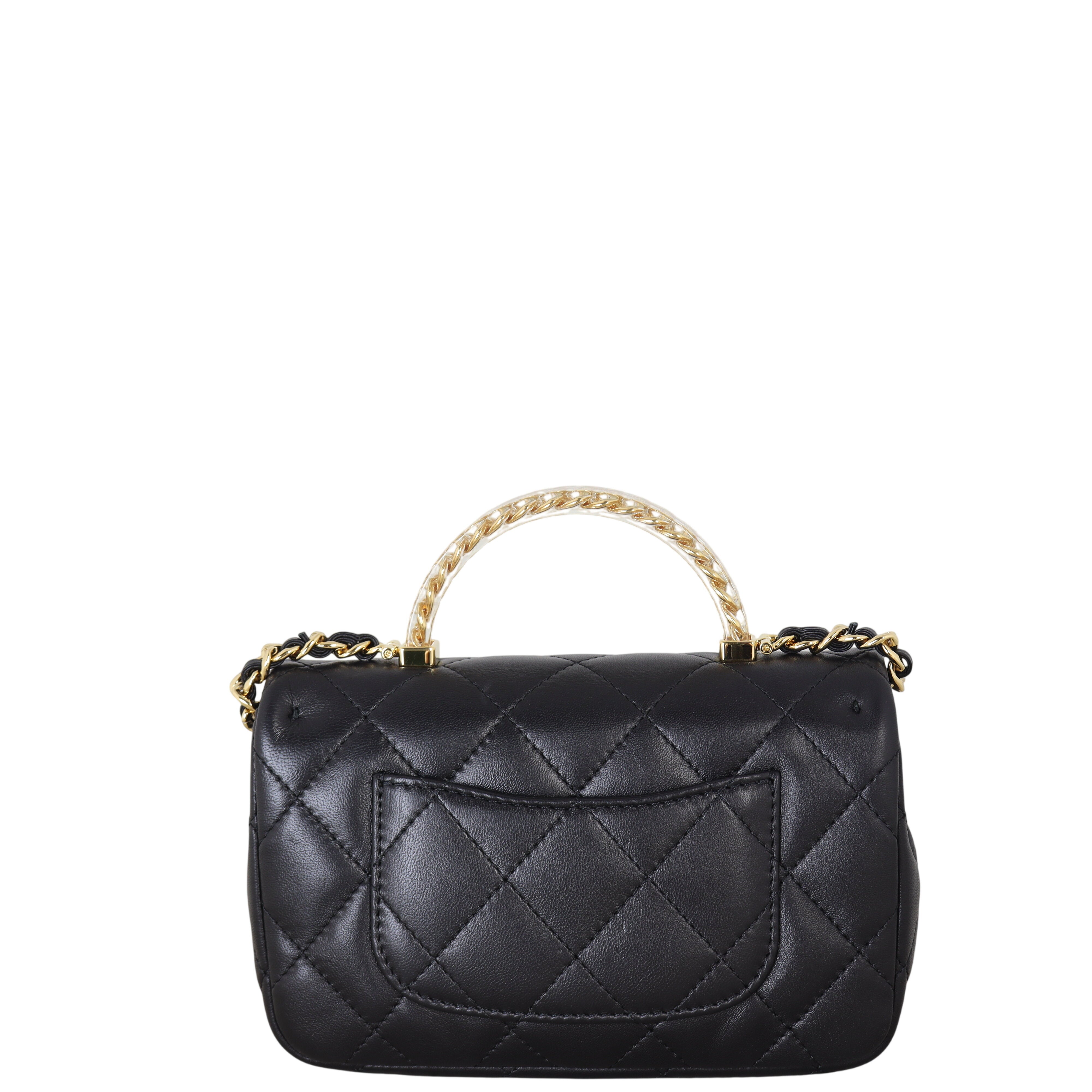 Chanel Chain Top Handle Flap Mini Bag
