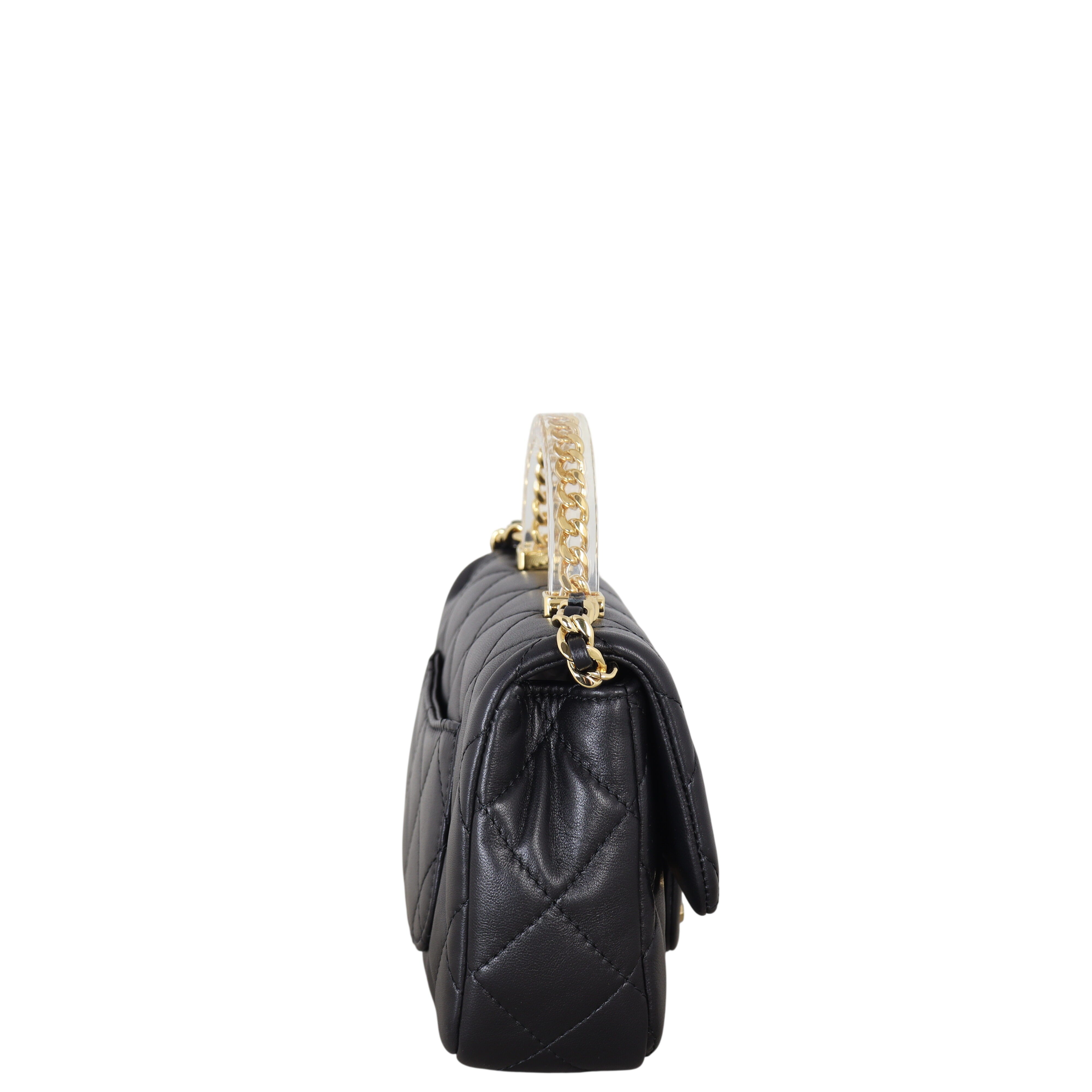 Chanel Chain Top Handle Flap Mini Bag