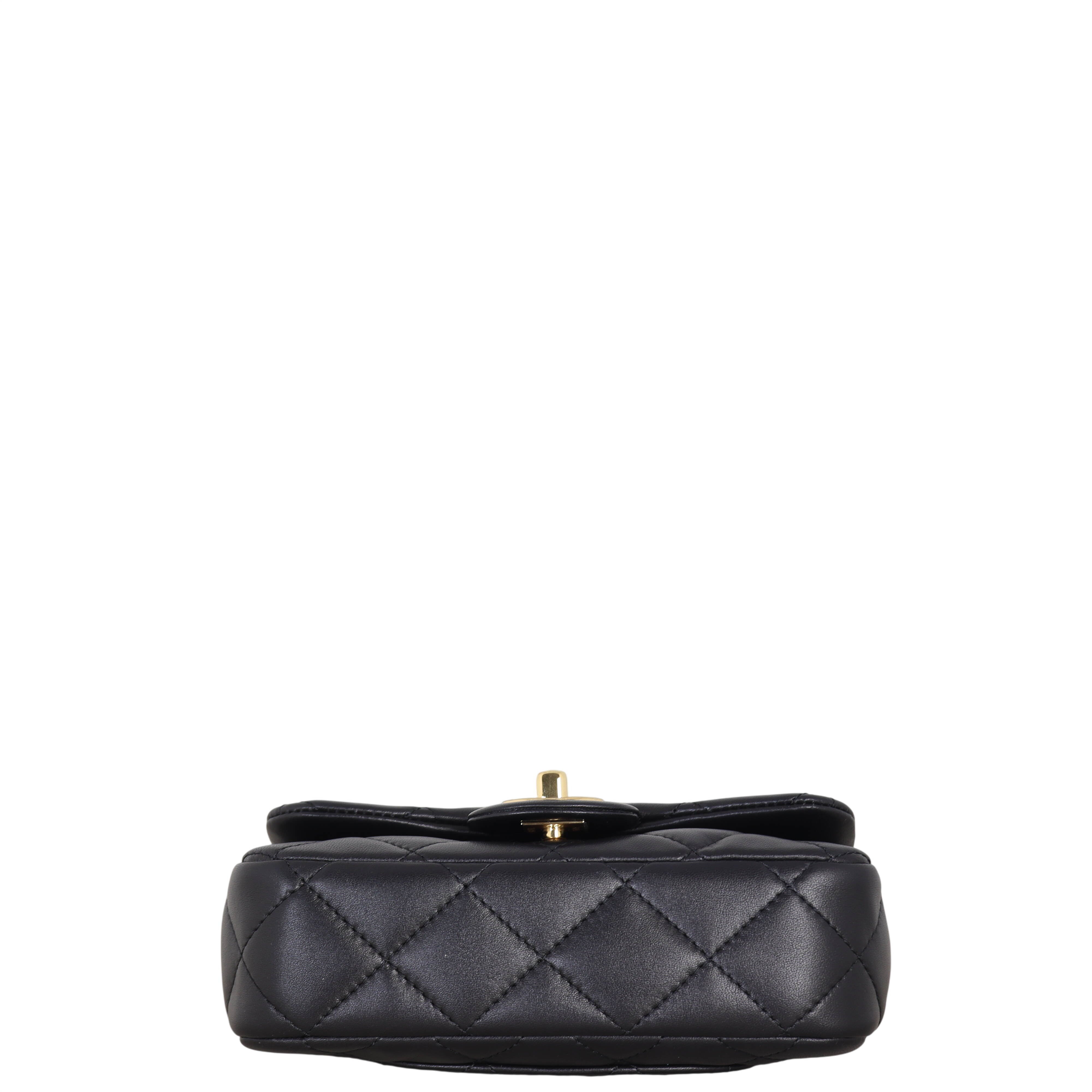 Chanel Chain Top Handle Flap Mini Bag