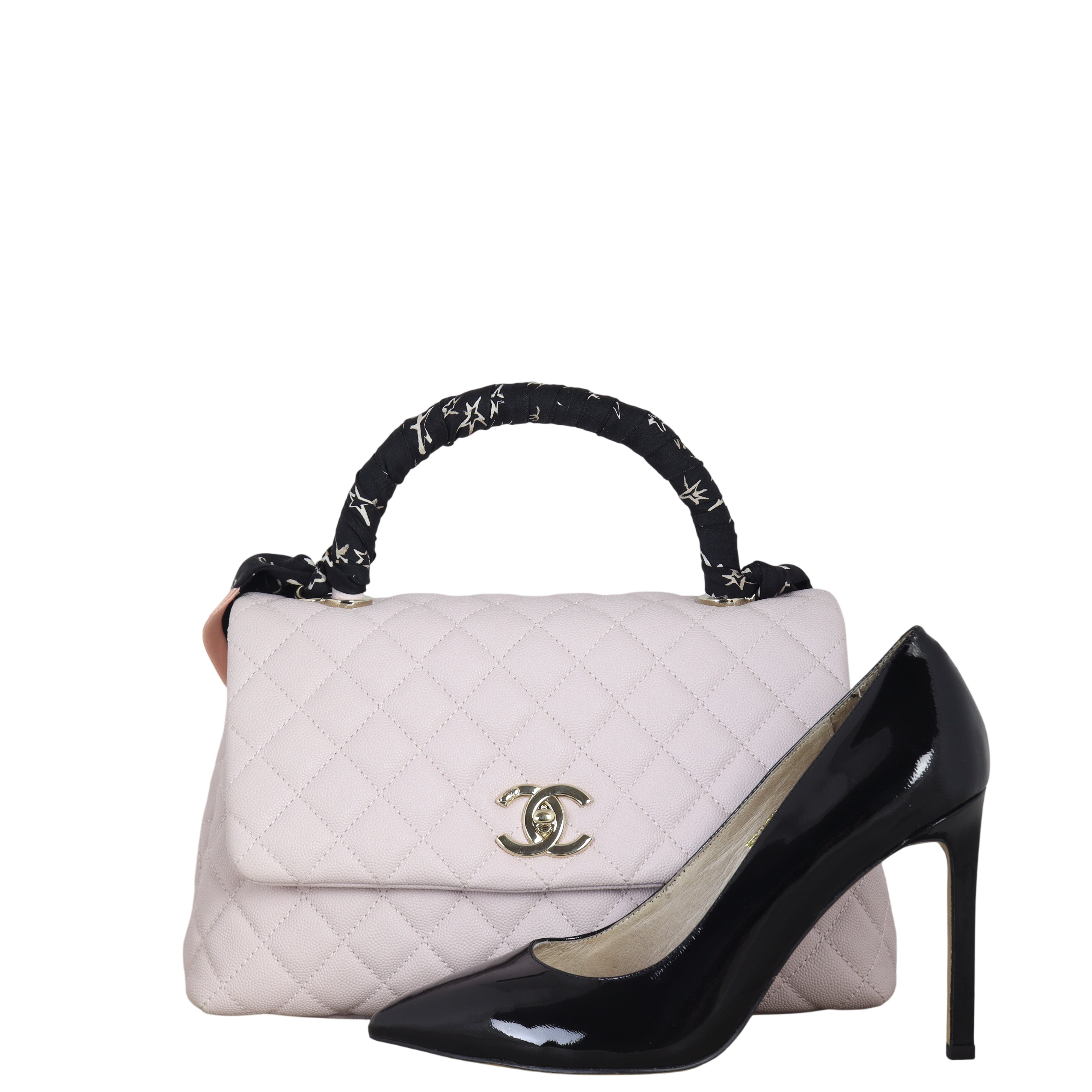 Chanel Coco Top Handle Flap Bag Medium