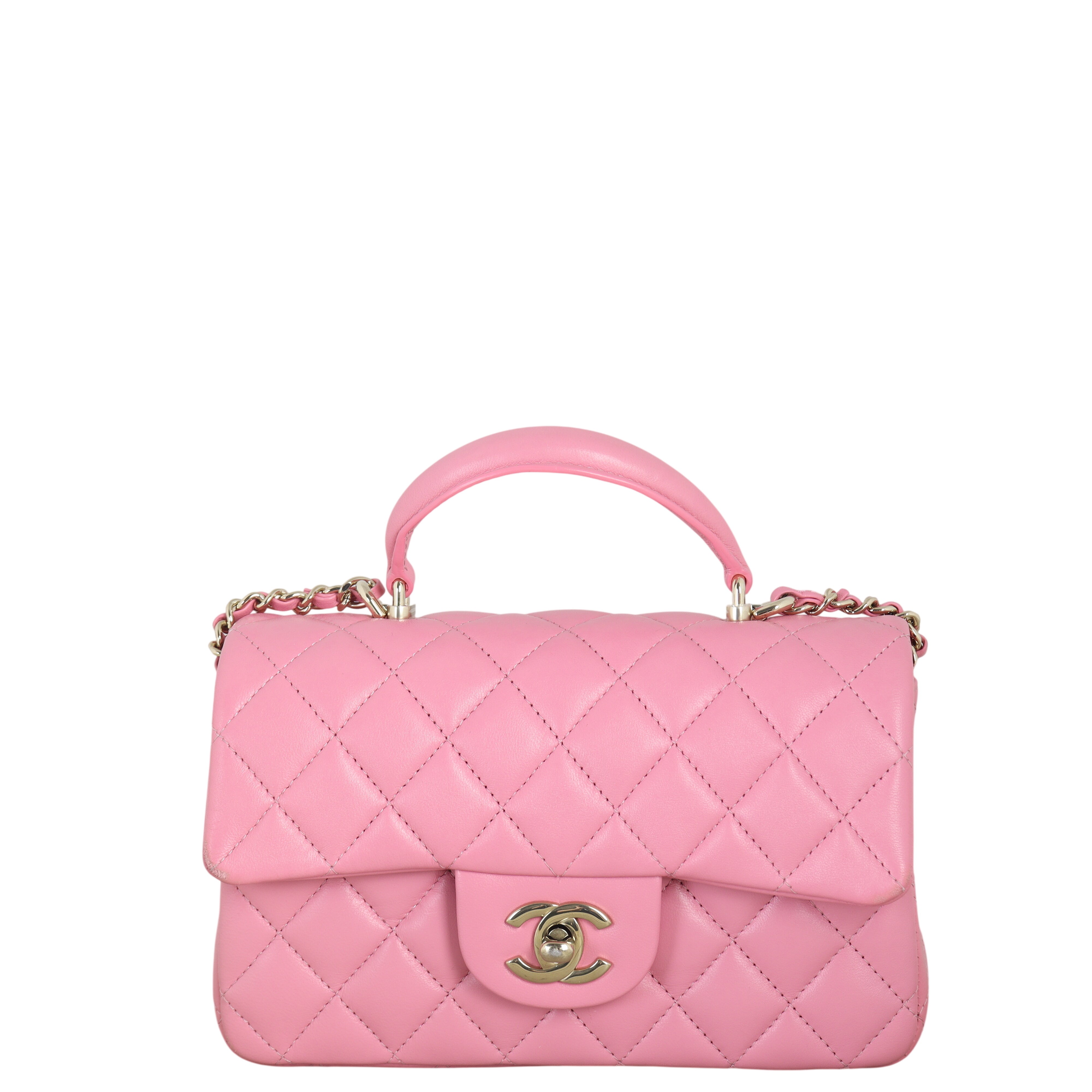 Chanel Classic Flap Mini Rectangular Top Handle Lambskin