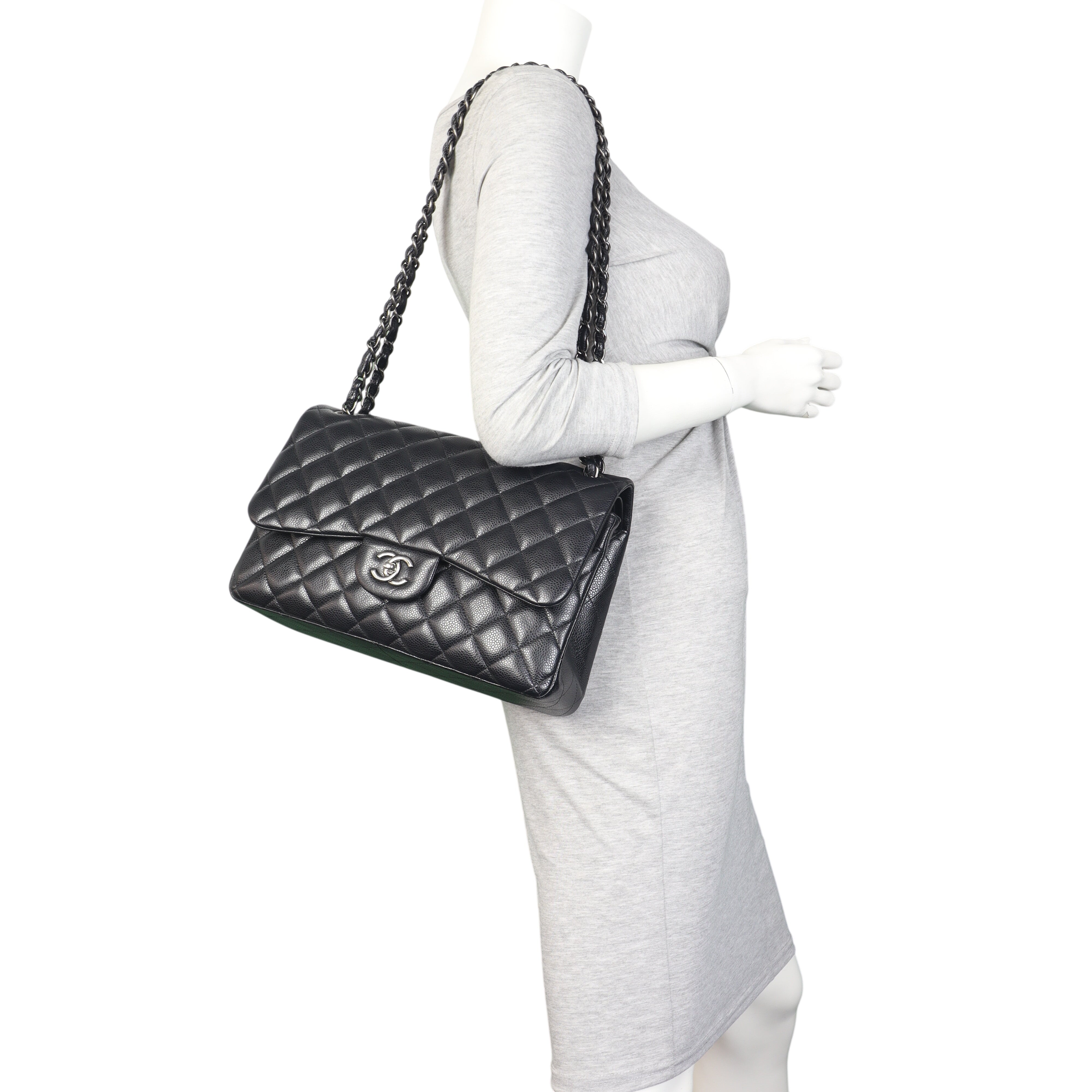 Chanel Classic Double Flap Jumbo Caviar
