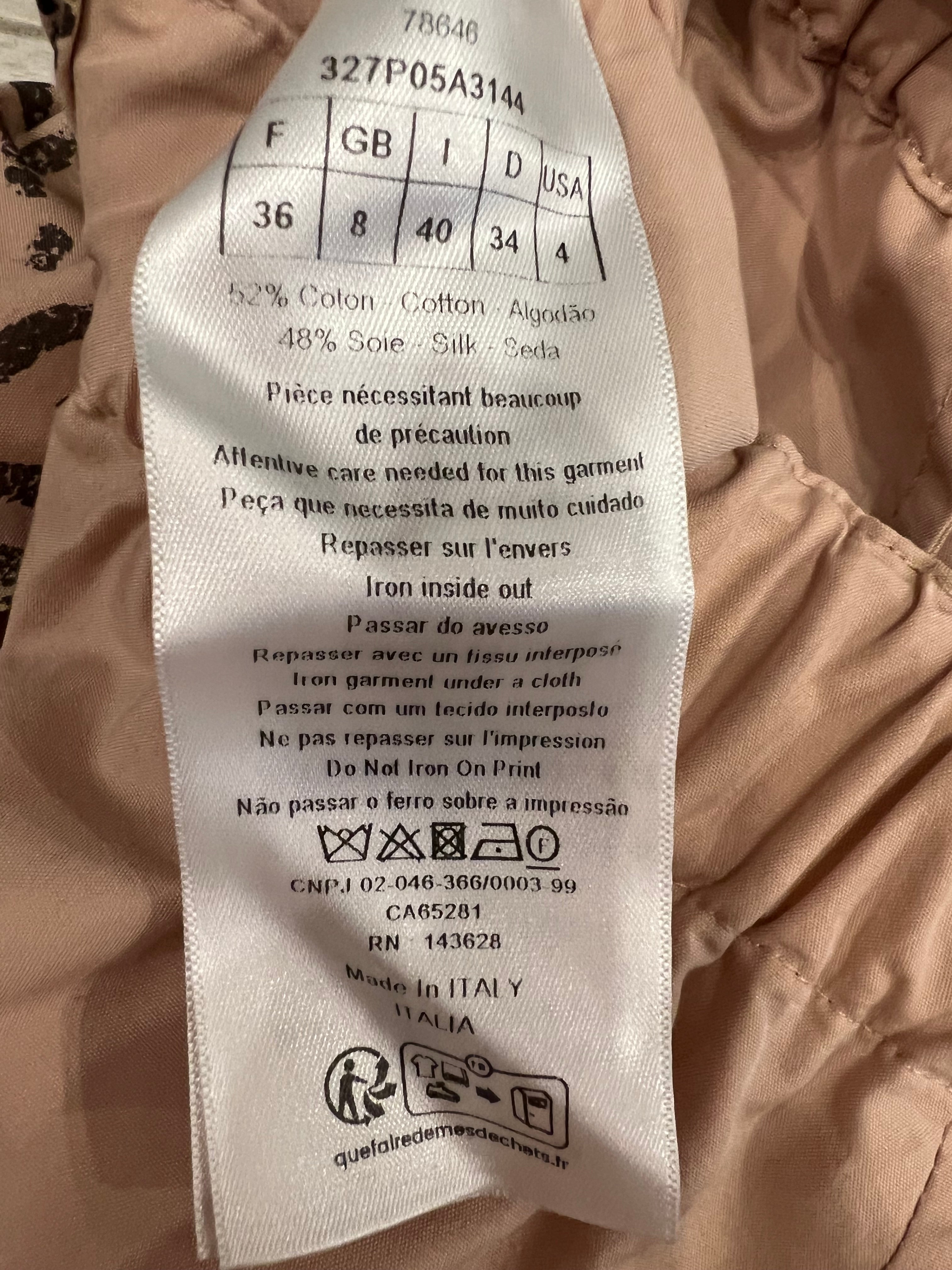 Christian Dior Blush Pink Shorts with "St Anne Des Usines" Logo Print Size FR 36 (UK 8)