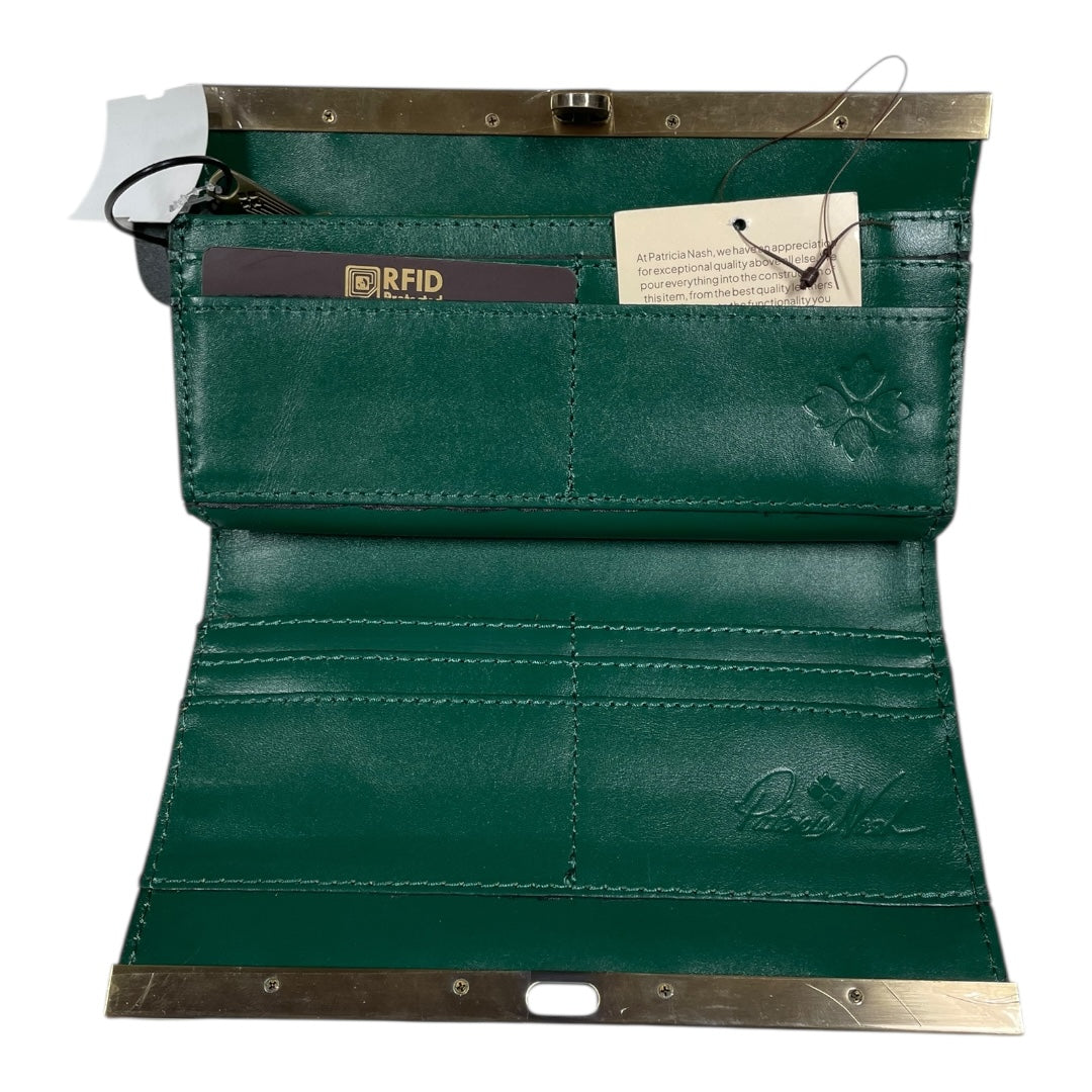 Wallet Designer By Patricia Nash In Green, Size:Large