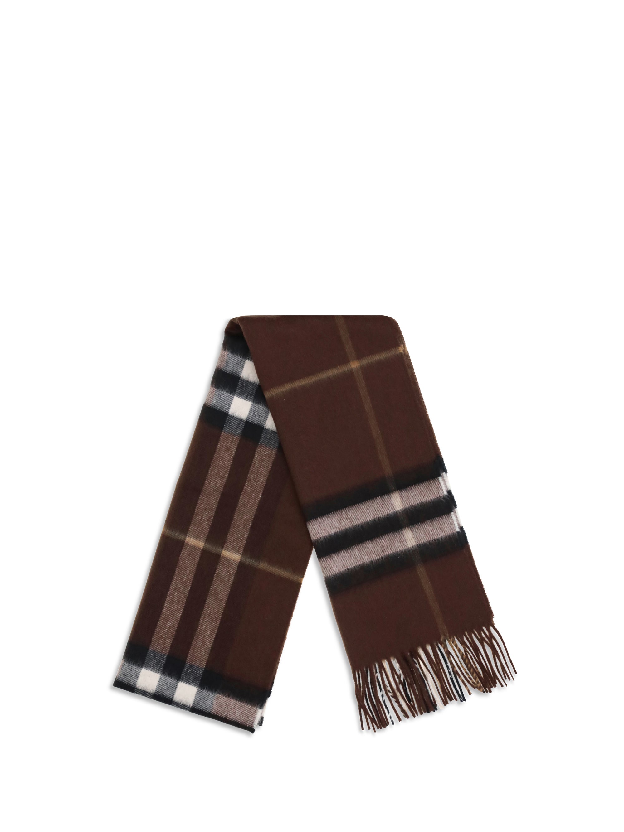 cashmere check scarf