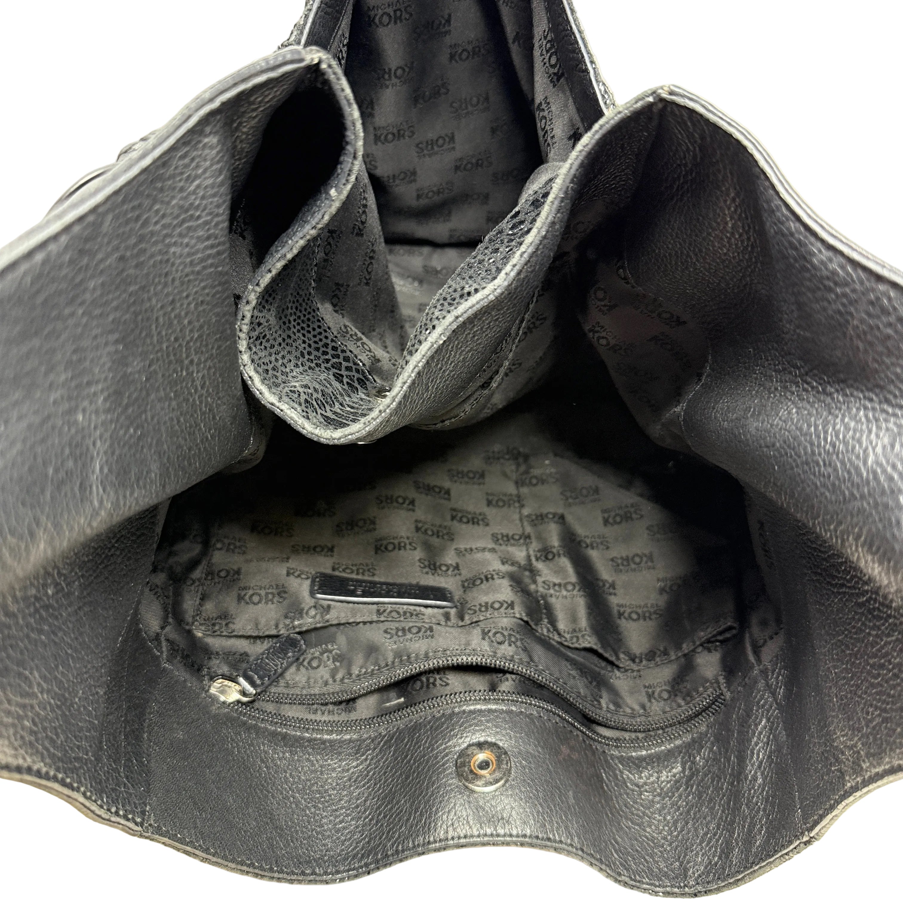 Python Leather Hobo By Michael By Michael Kors, Size: Medium