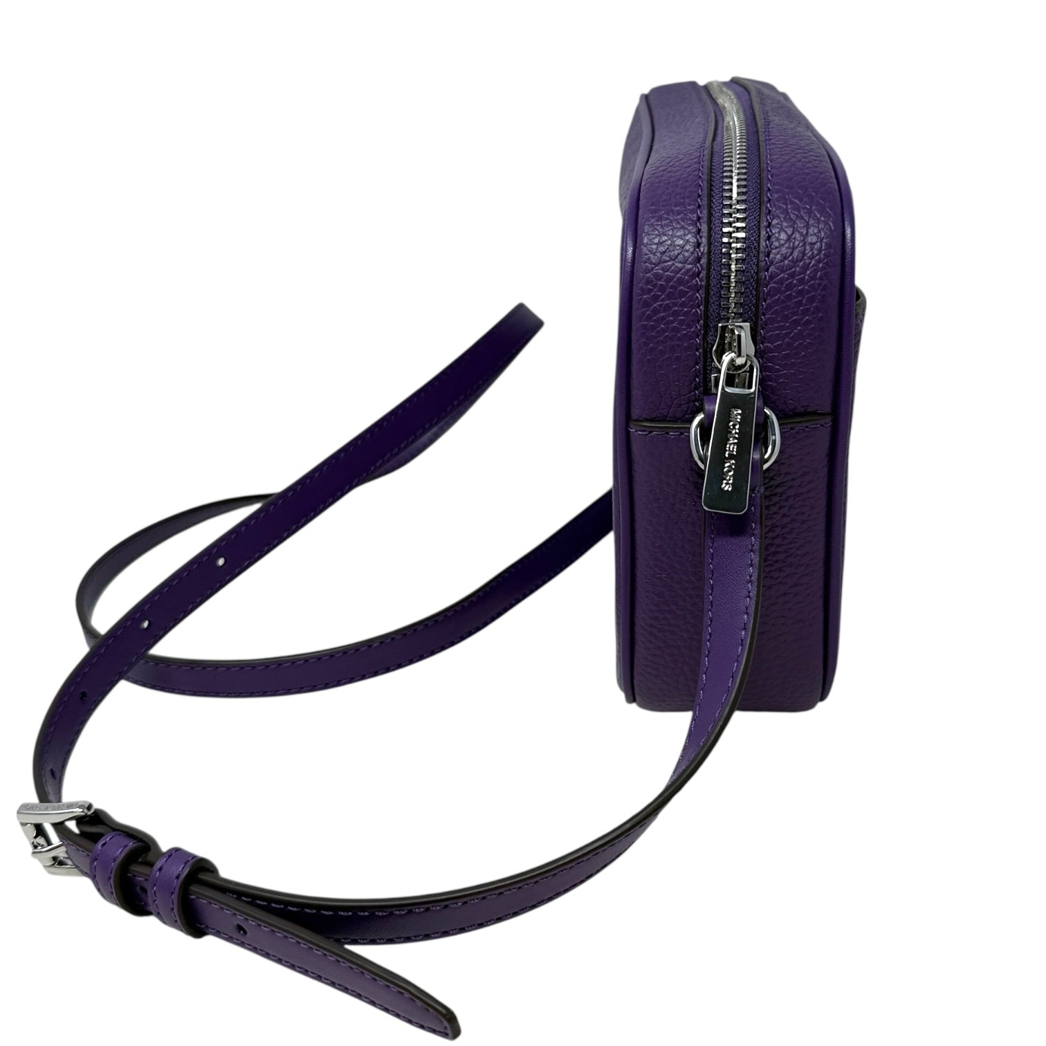 Jet Set Travel Pebbled Leather Camera Crossbody Leather By Michael By Michael Kors, Size: Medium