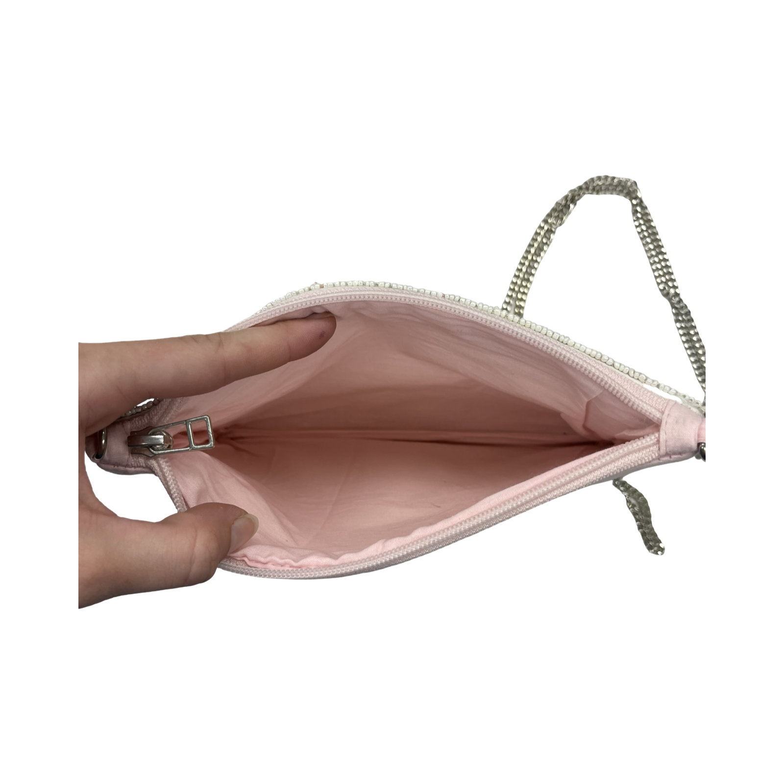 Crossbody By Clothes Mentor In Cream & Pink, Size:Small
