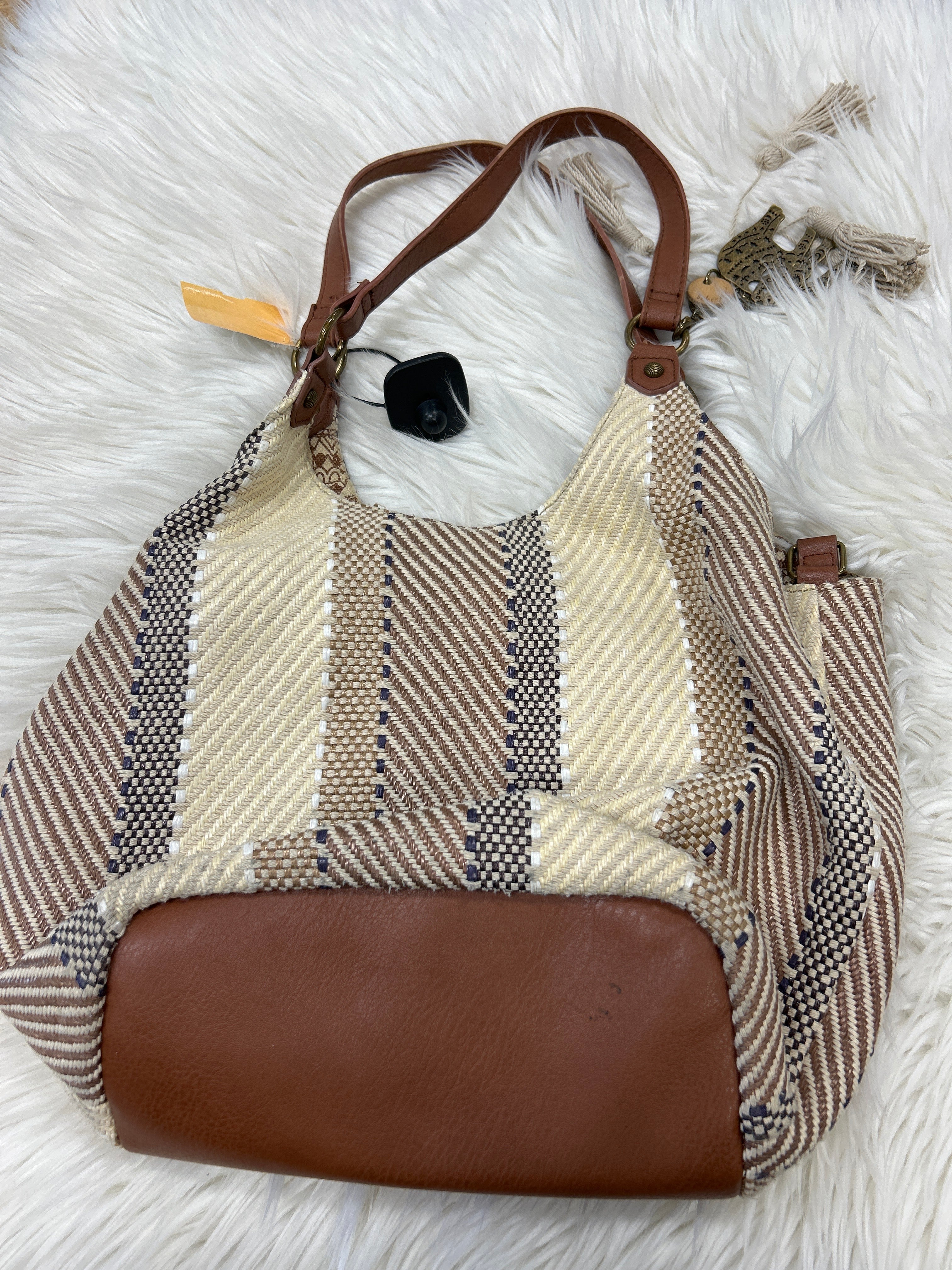 Handbag By Sakroots In Tan, Size:Large