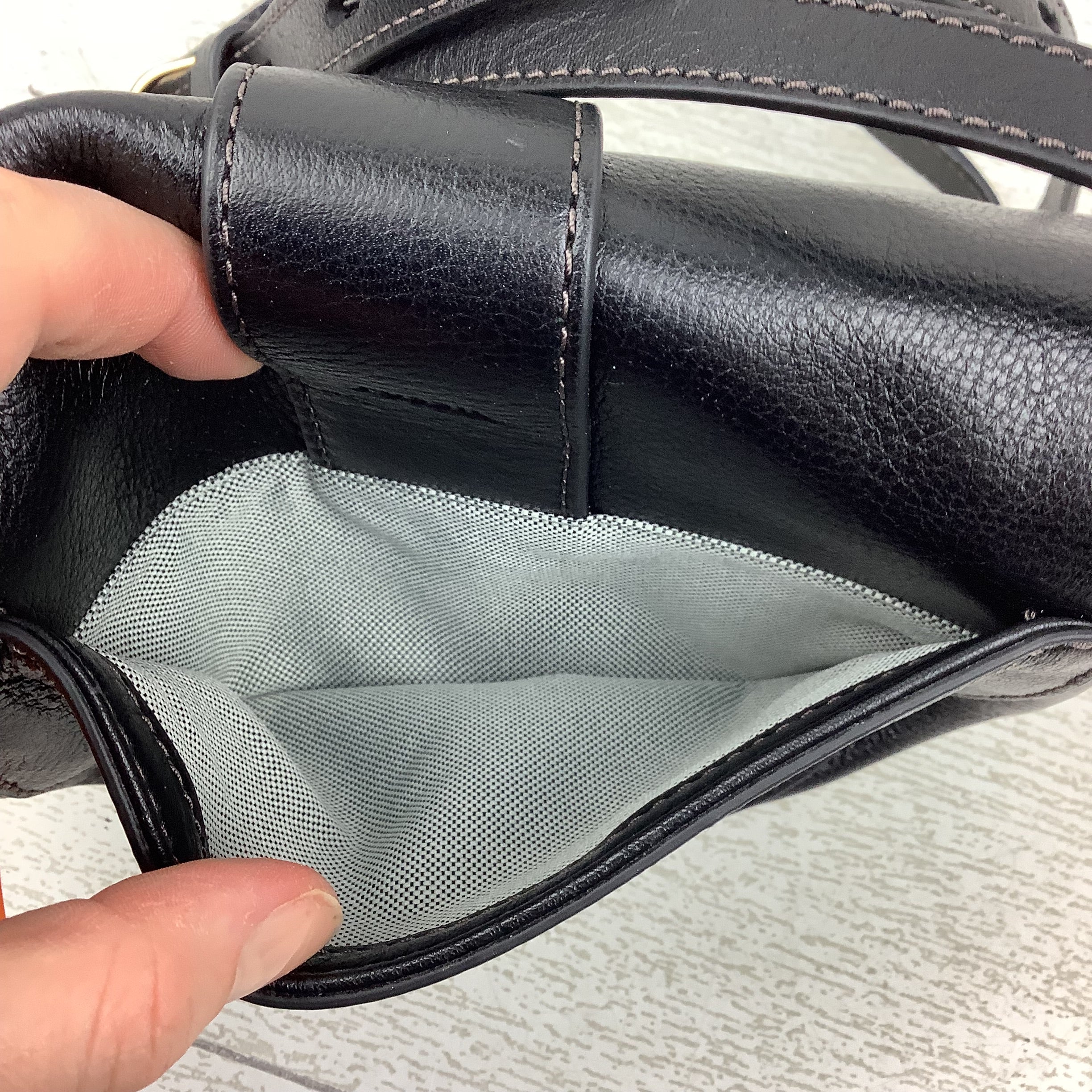 Crossbody Leather By Fossil, Size: Small