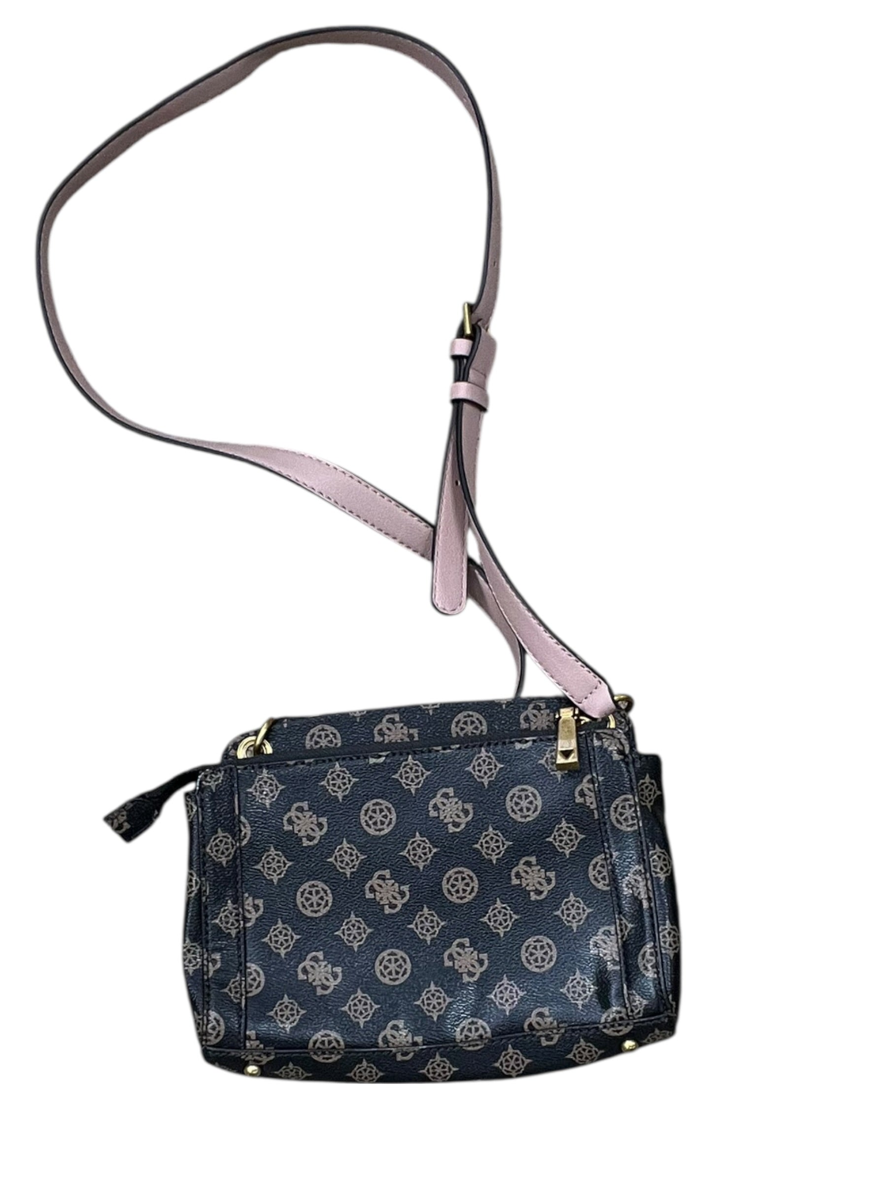 Crossbody By Guess In Black & Tan, Size:Small