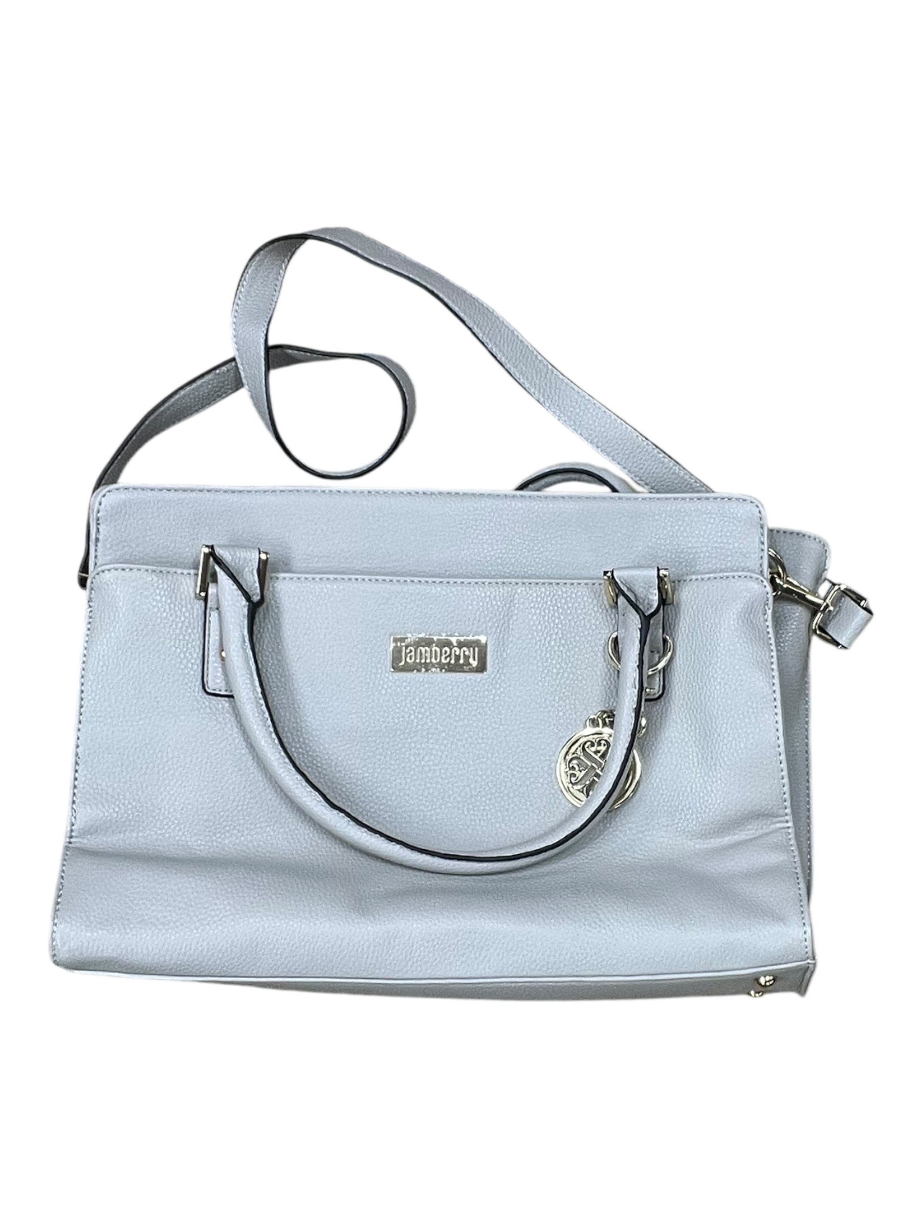 Handbag By Clothes Mentor In Grey, Size:Large