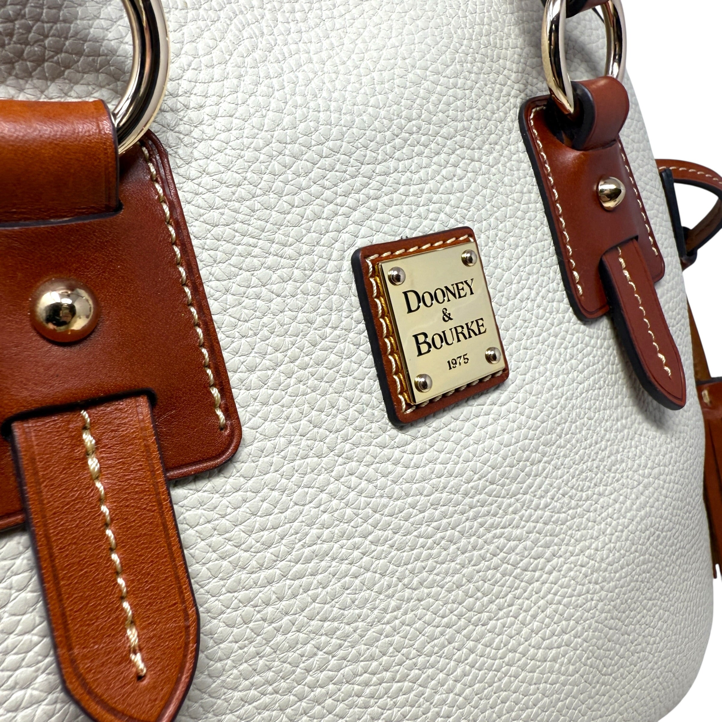 Wexford Pebbled Leather Domed Satchel Designer By Dooney And Bourke, Size: Medium
