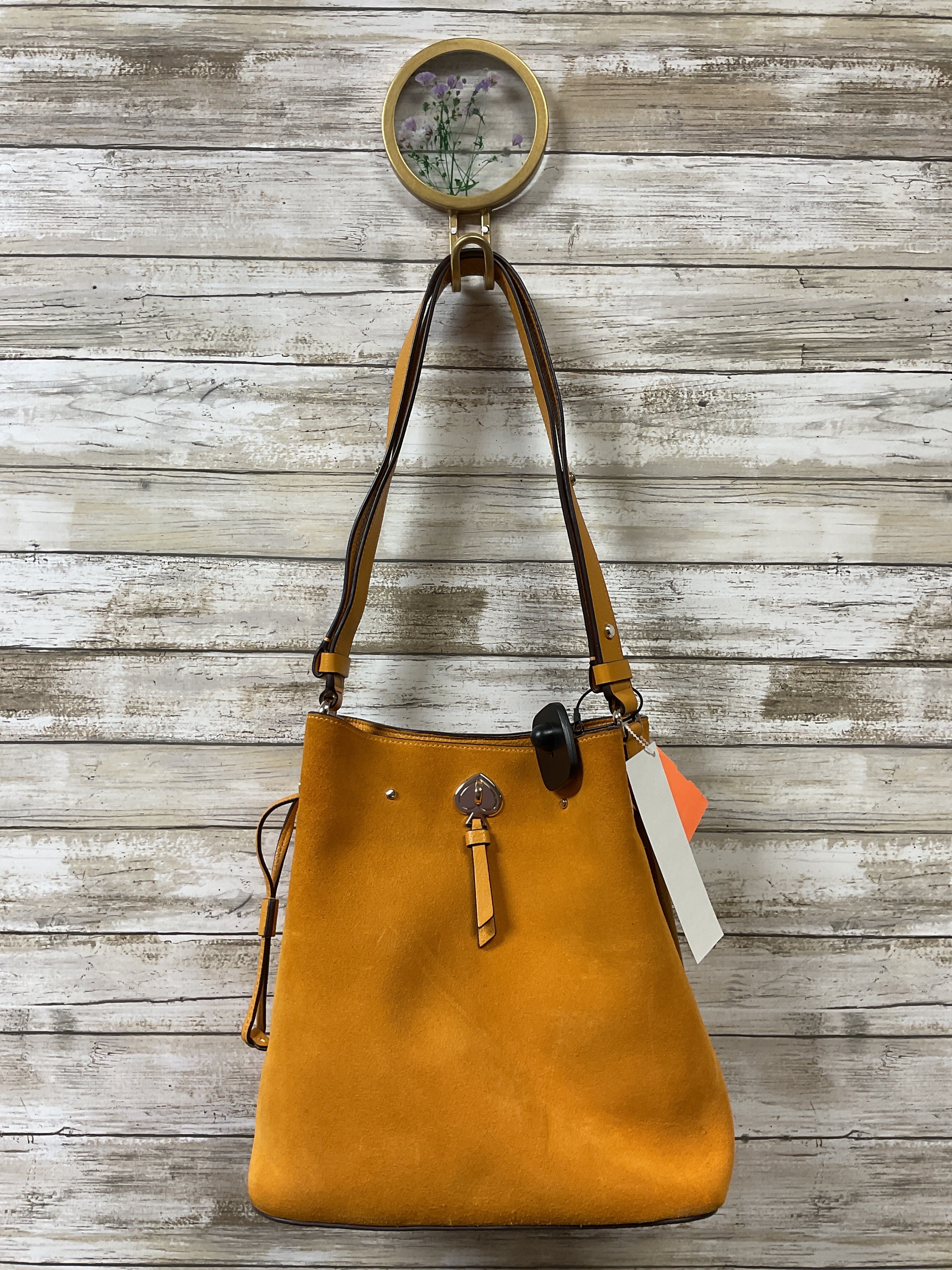 Handbag Designer By Kate Spade In Yellow, Size:Medium