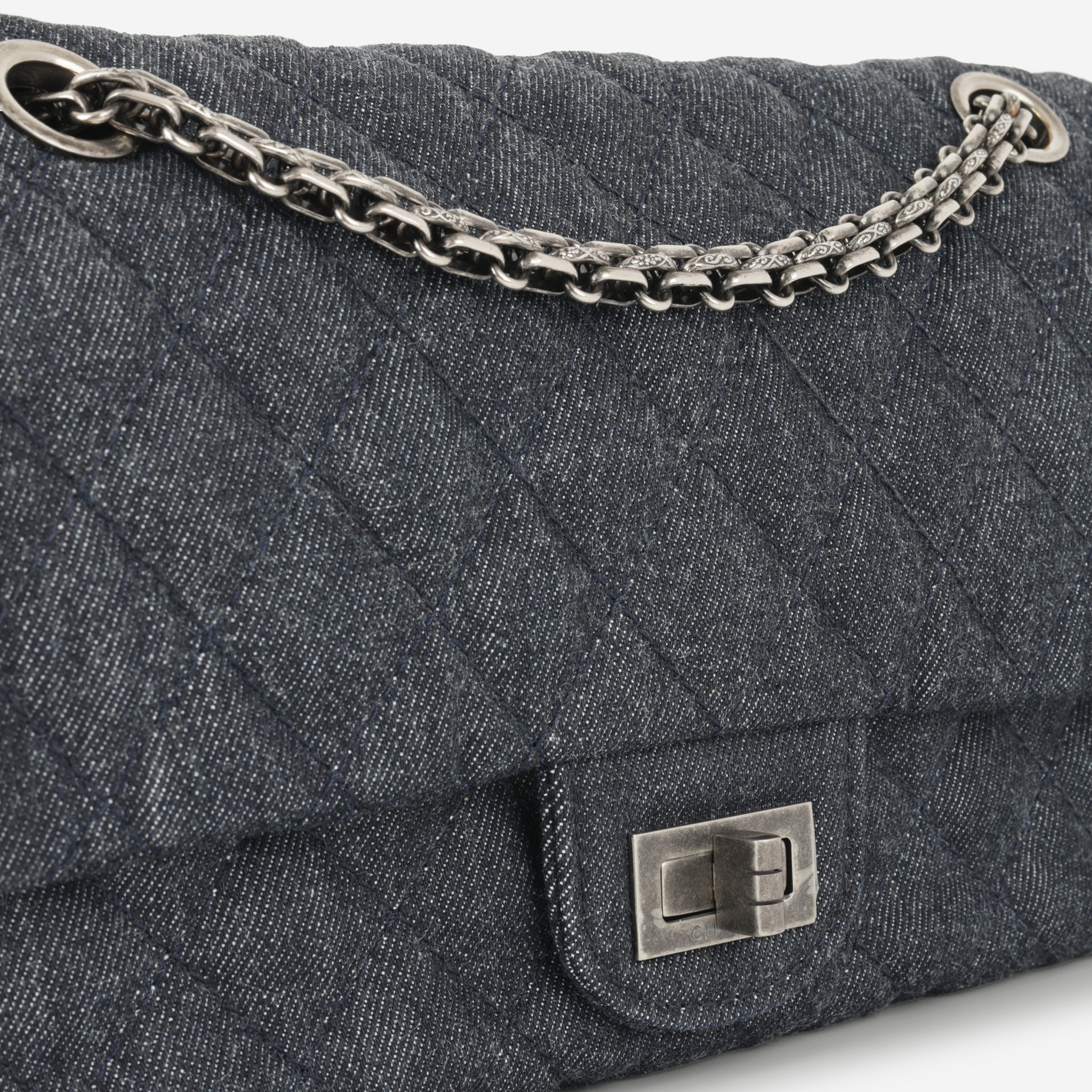 Chanel 2.55 Reissue 225 - Indigo Denim | Ruthenium Hardware