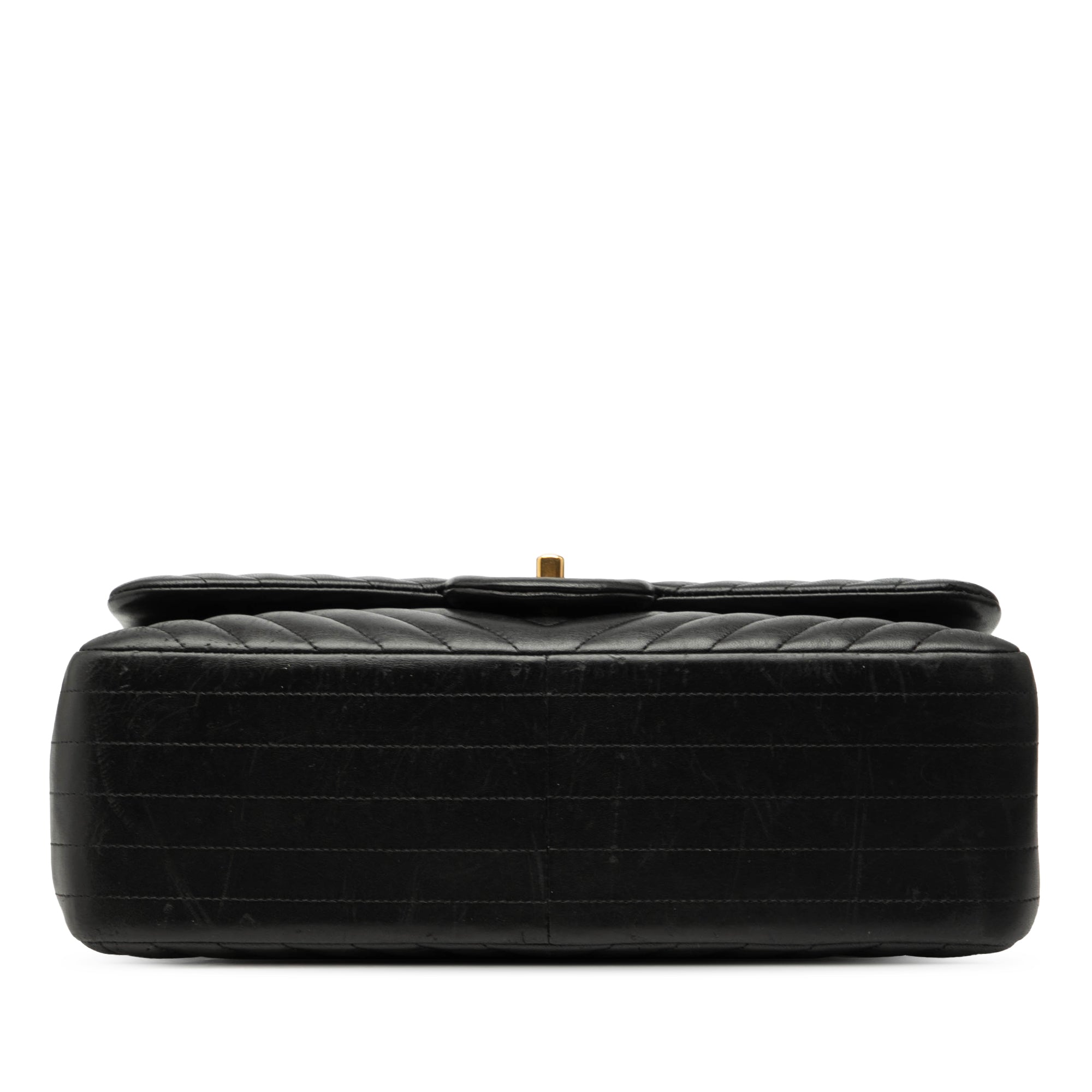 Classic Double Flap Bag Chevron Lambskin Jumbo