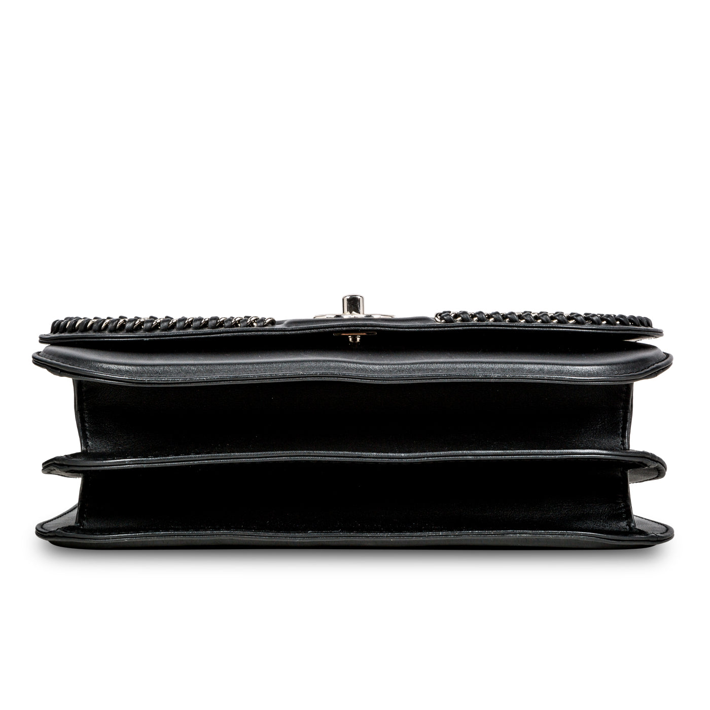 Large Braided Chic Flap Bag