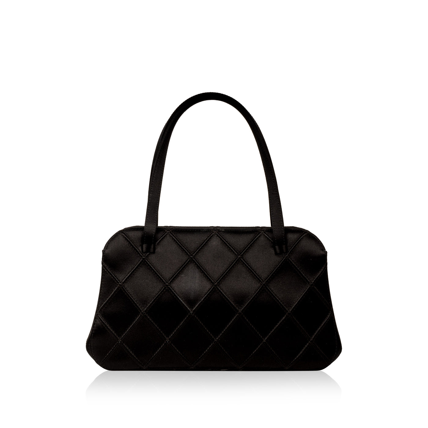 Vintage Satin Bowler Bag