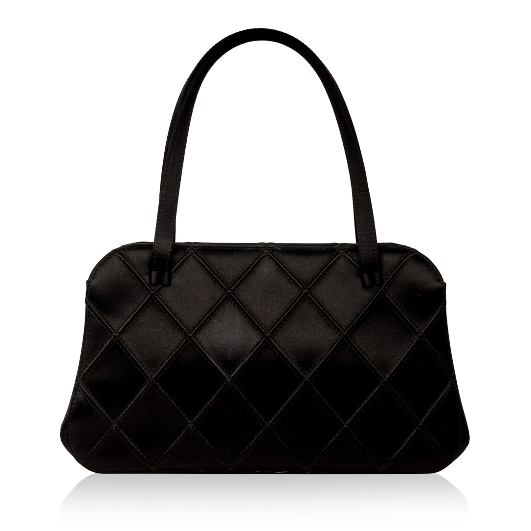 Vintage Satin Bowler Bag