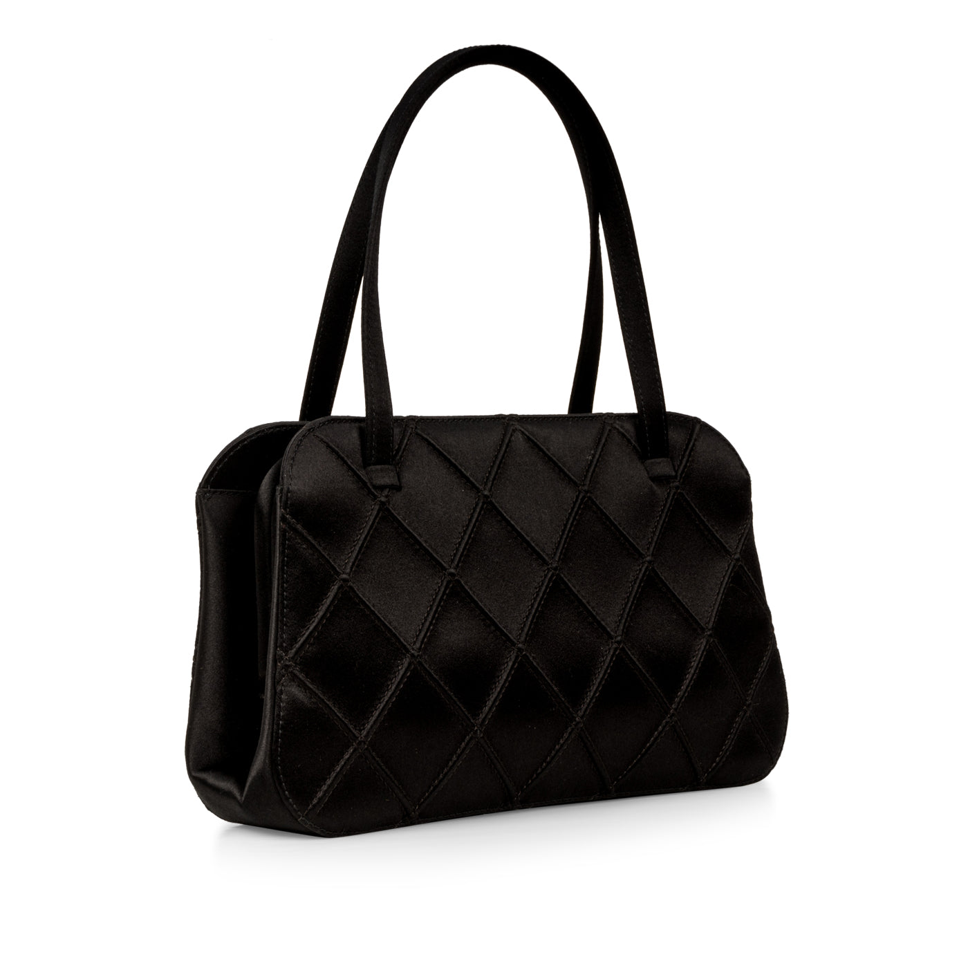 Vintage Satin Bowler Bag