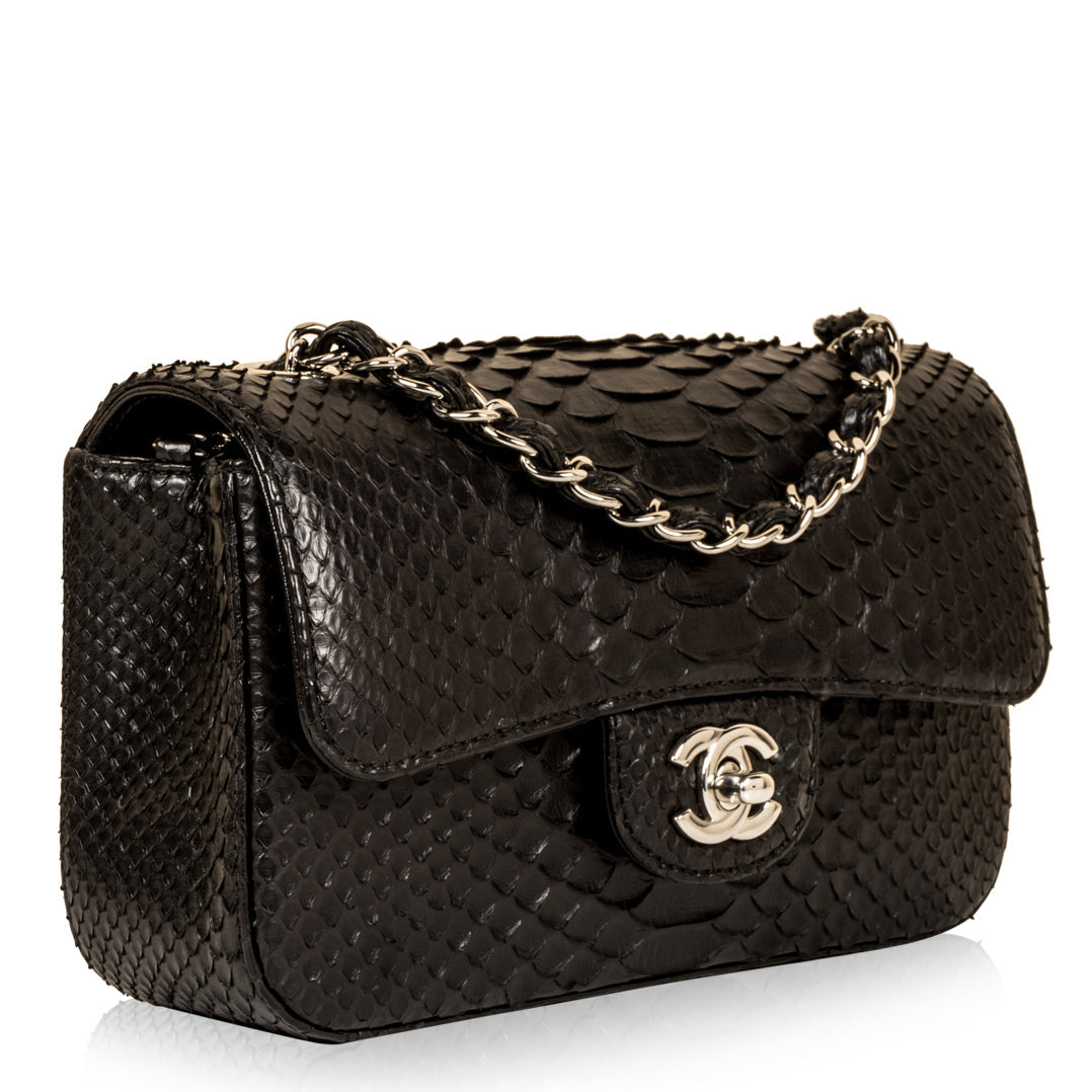 Classic Flap Bag - Mini Rectangular - Python