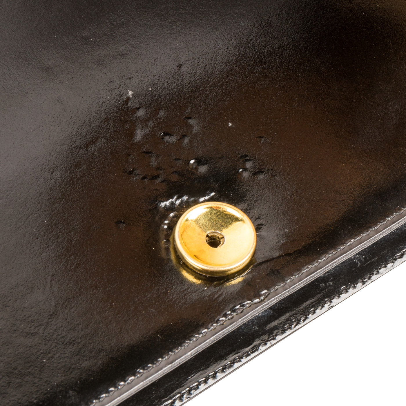 Vintage Flap Bag - Black - Patent