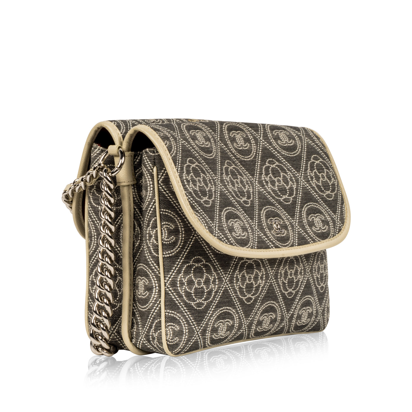 Camellia Fabric double-sided bag