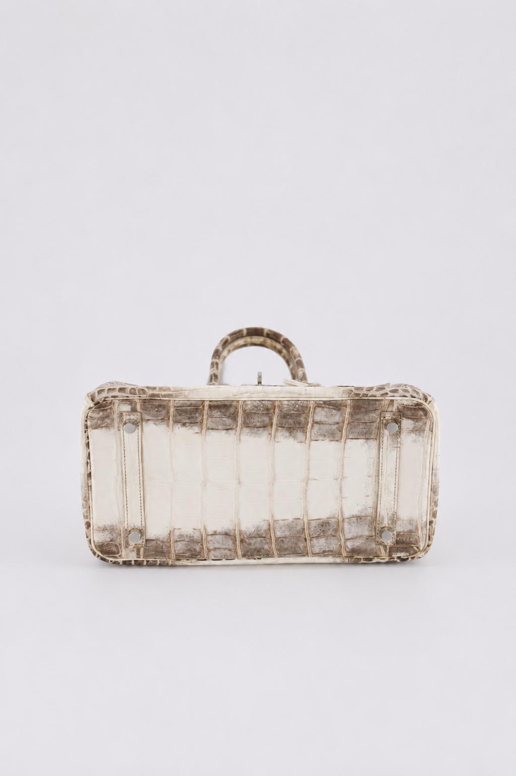 *SUPER RARE* Hermès Birkin 30 Retourne Bag in Himalaya Crocodile Niloticus Leather with Palladium Hardware
