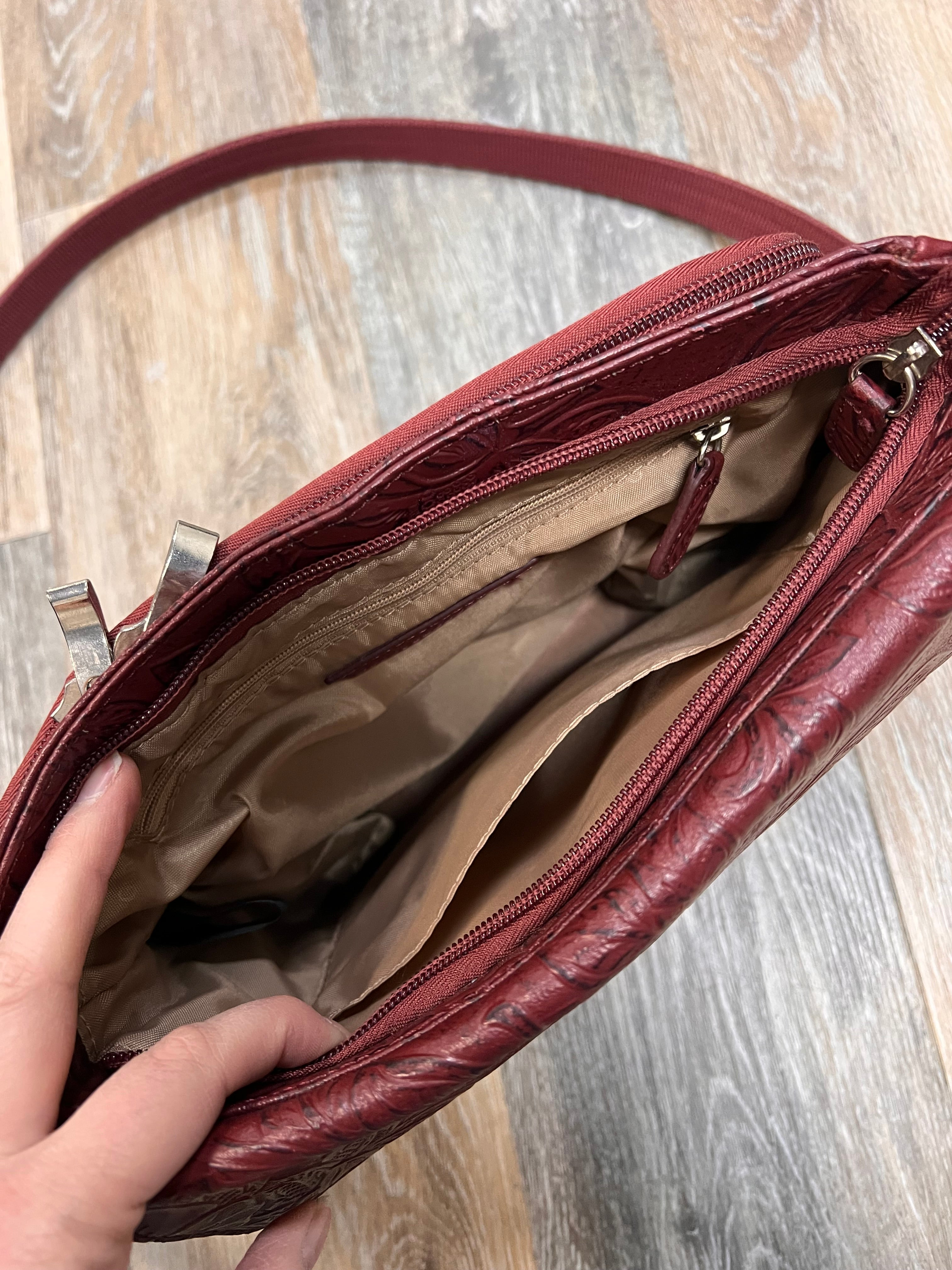 CROSSBODY LEATHER by Gun Tote’n Mamas In RED, Size: MEDIUM