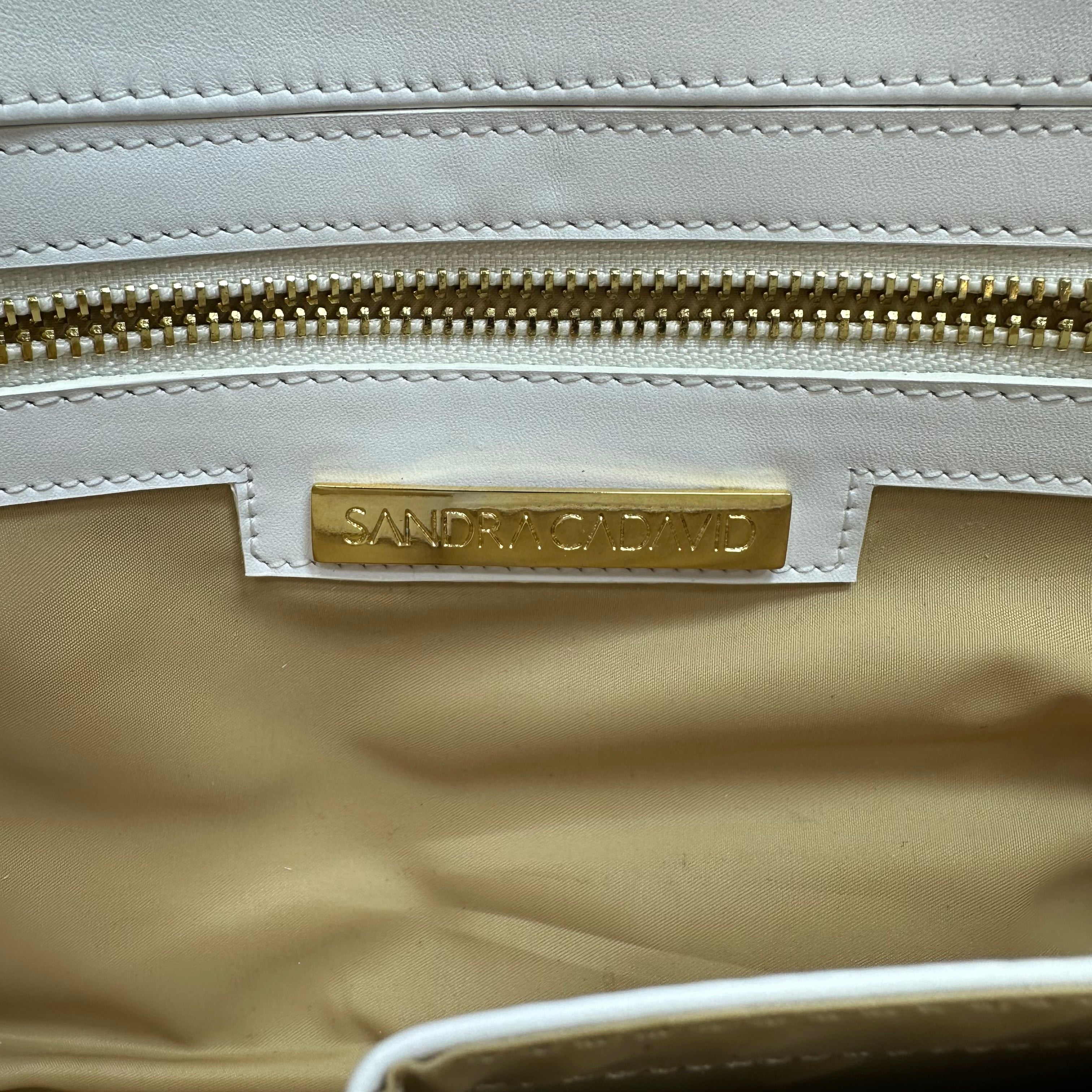 Leather clutch Handbag By Sandra Cadavid, Size: Medium