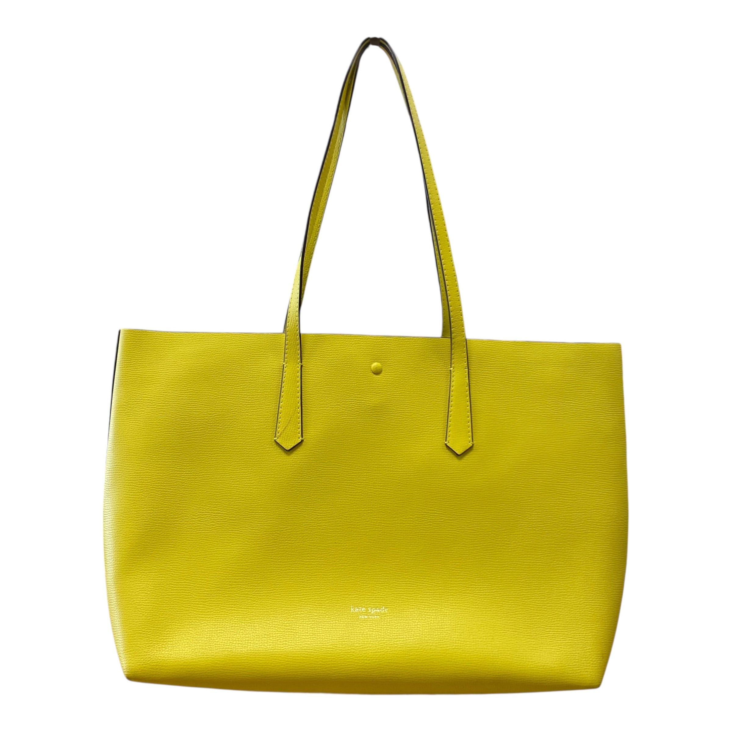 Tote Designer By Kate Spade In Yellow, Size:Large