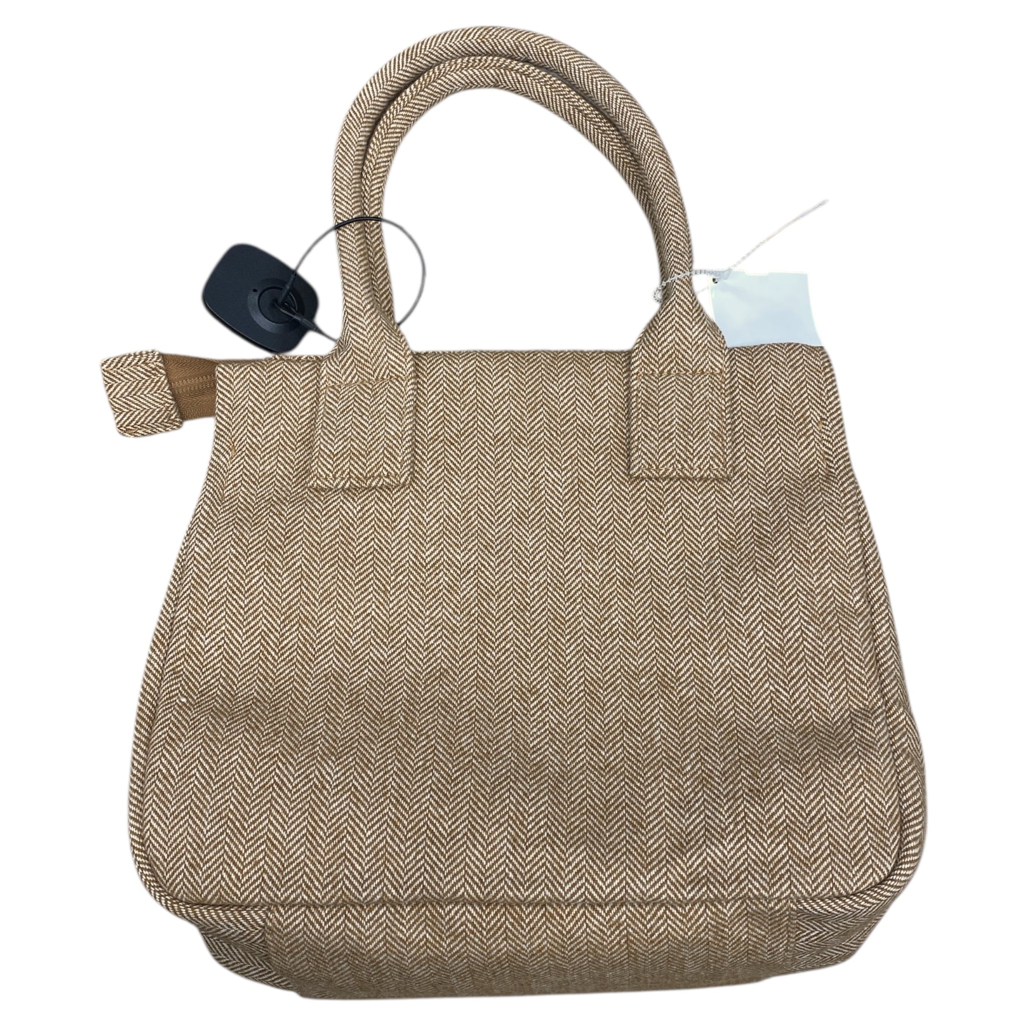 Handbag By J. Crew In Brown & White, Size:Medium