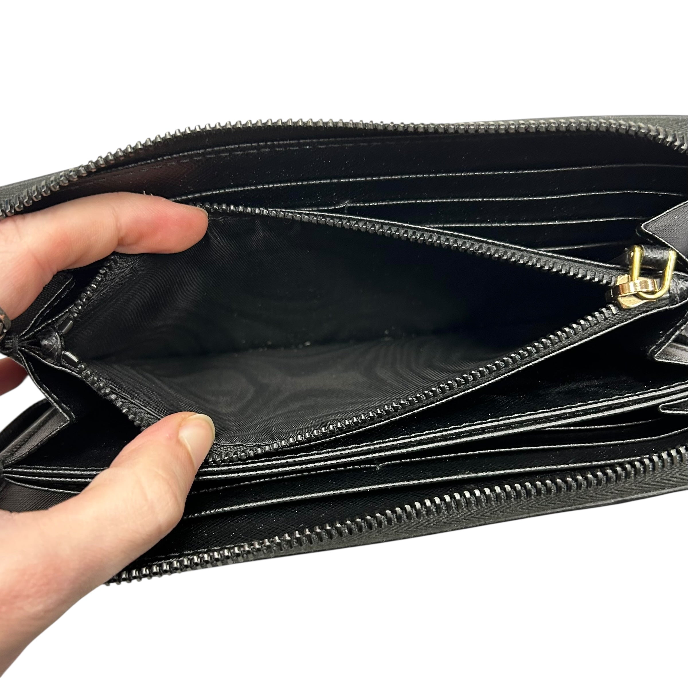Wallet Luxury Designer By Prada, Size: Large