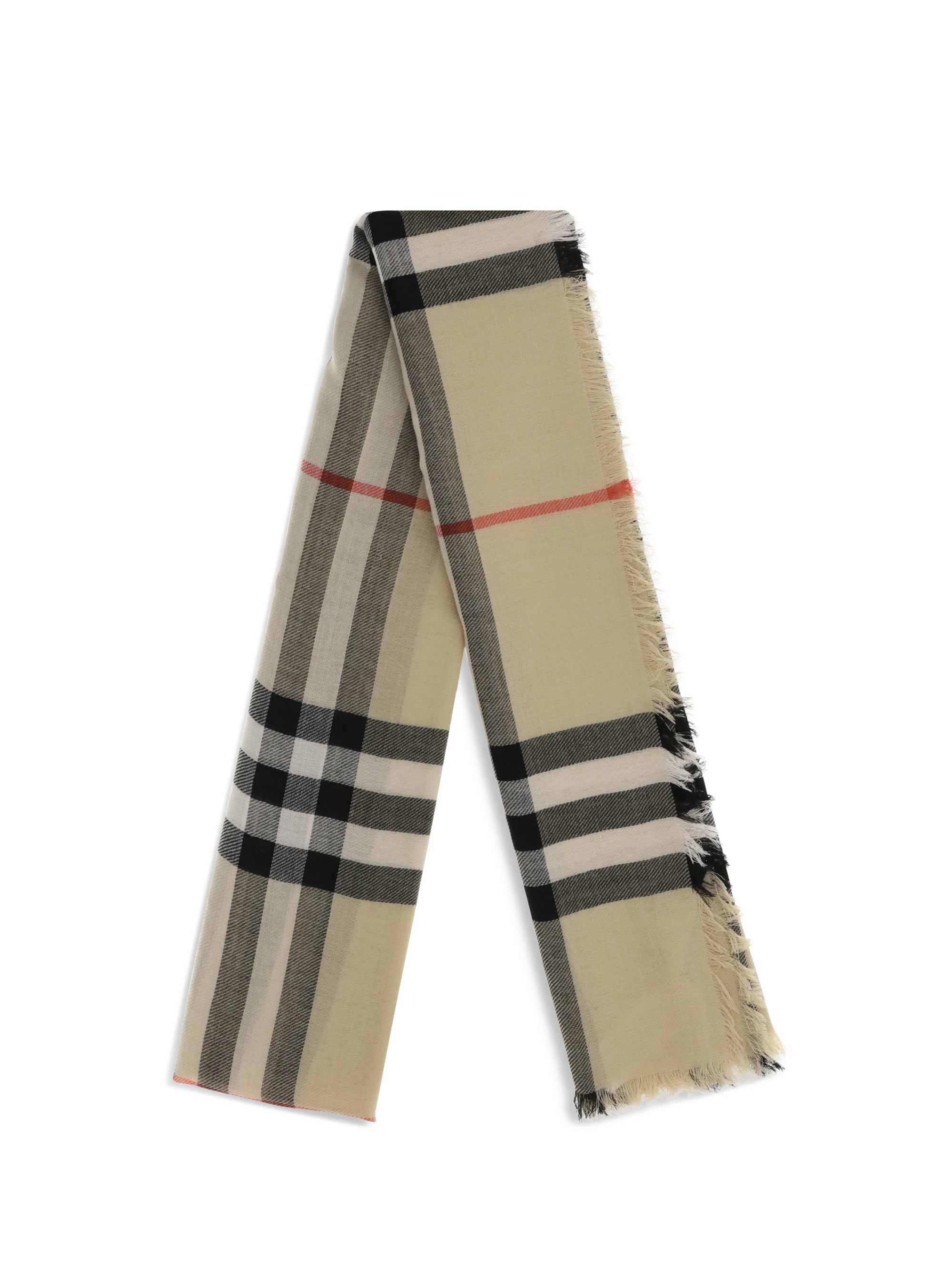 check wool scarf