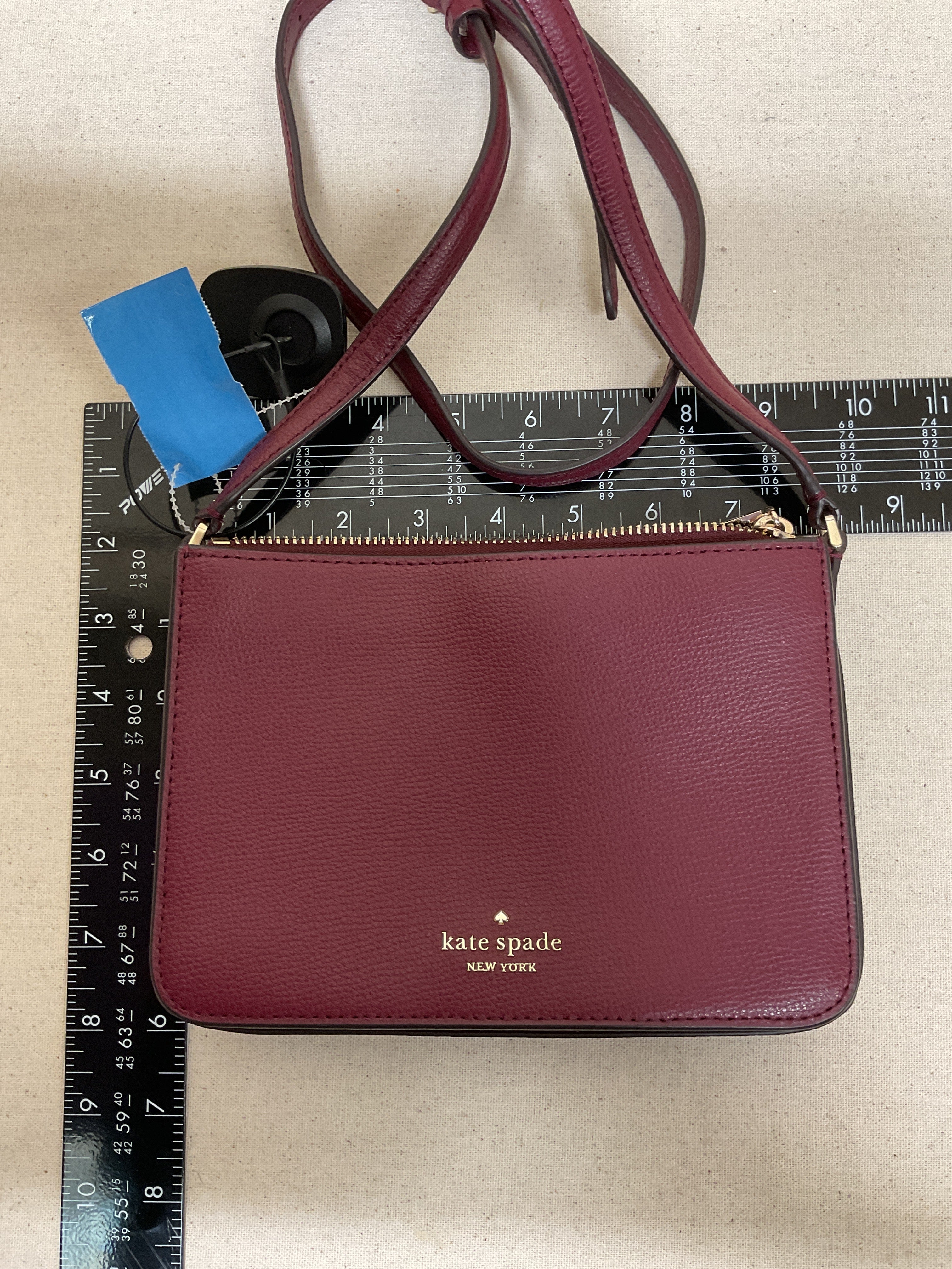 Handbag Designer By Kate Spade In Maroon, Size:Small