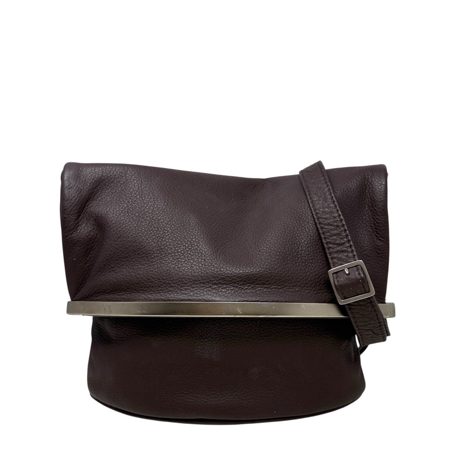 Wandelbar Leather Crossbody Bag By Olbrish, Size: Small