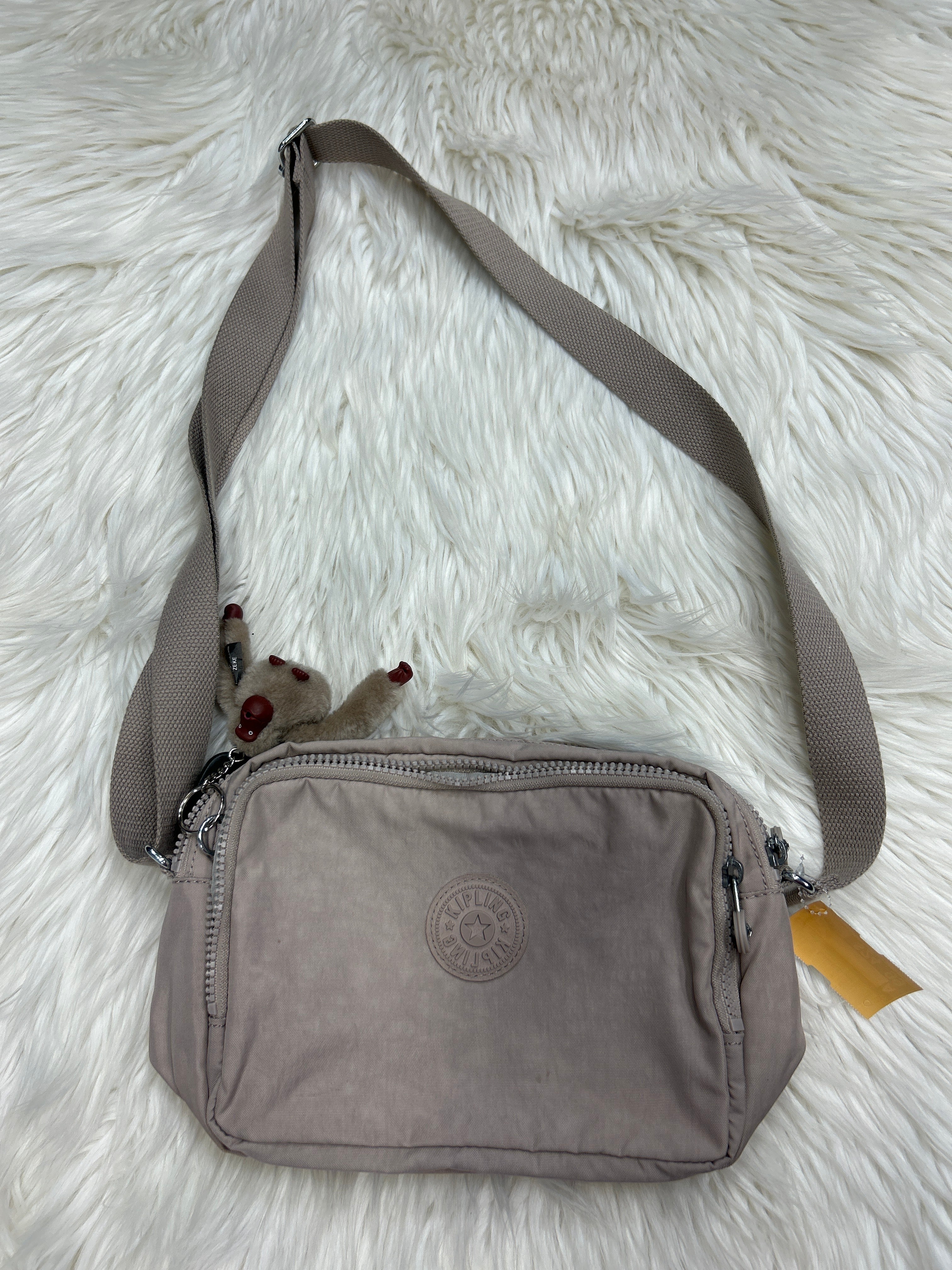 Handbag By Kipling In Cream, Size:Medium
