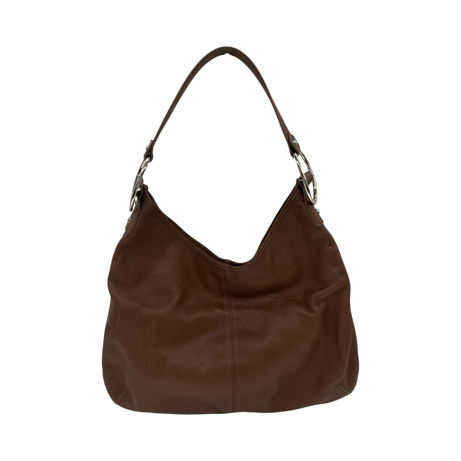 Handbag Leather By Alfani In Brown, Size:Medium