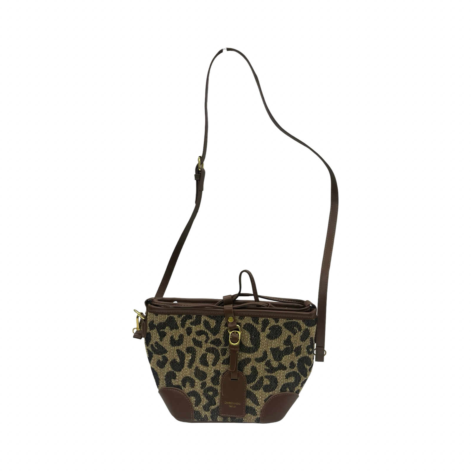 Handbag By Clothes Mentor In Leopard Print, Size:Medium