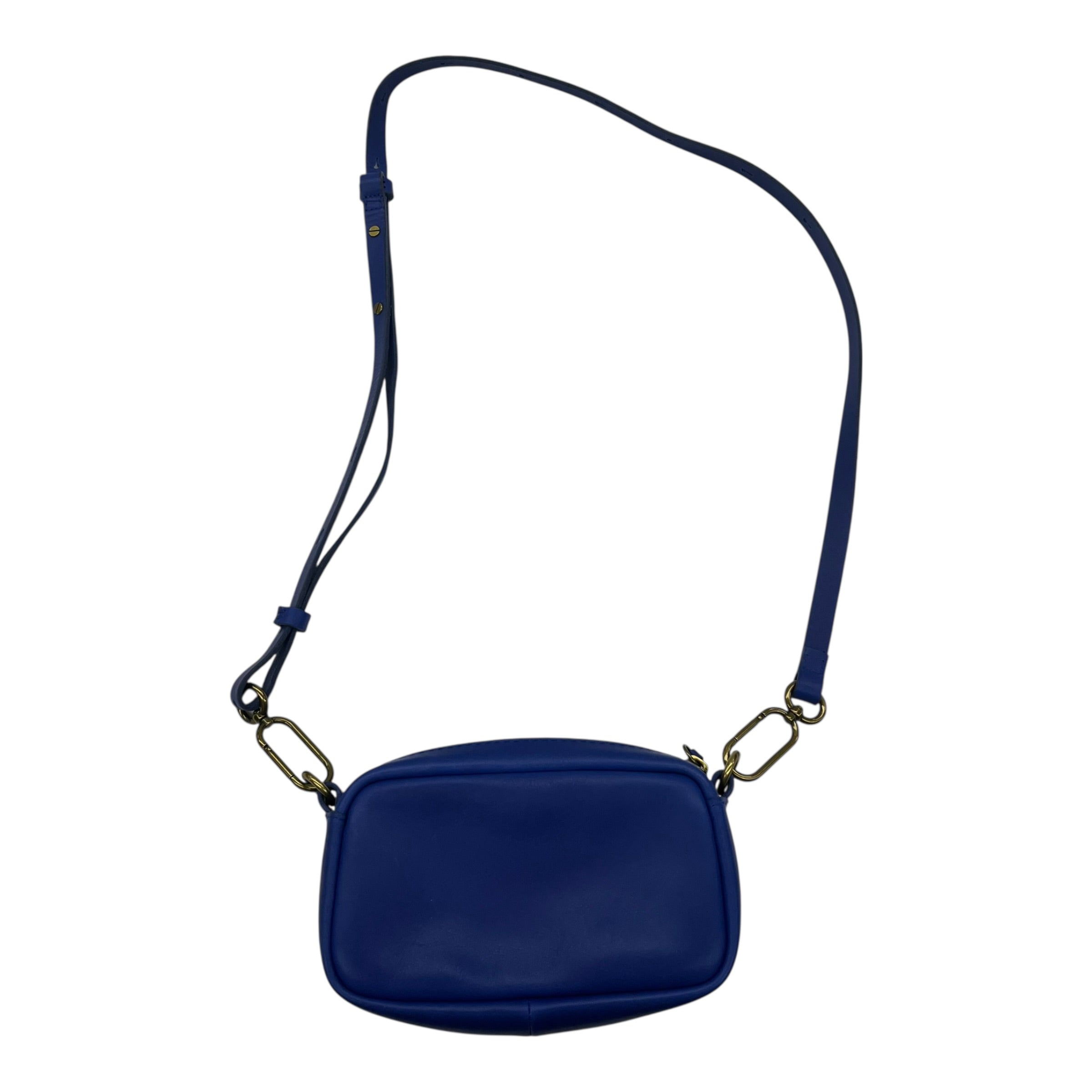 Crossbody Leather By Madewell In Blue, Size:Small