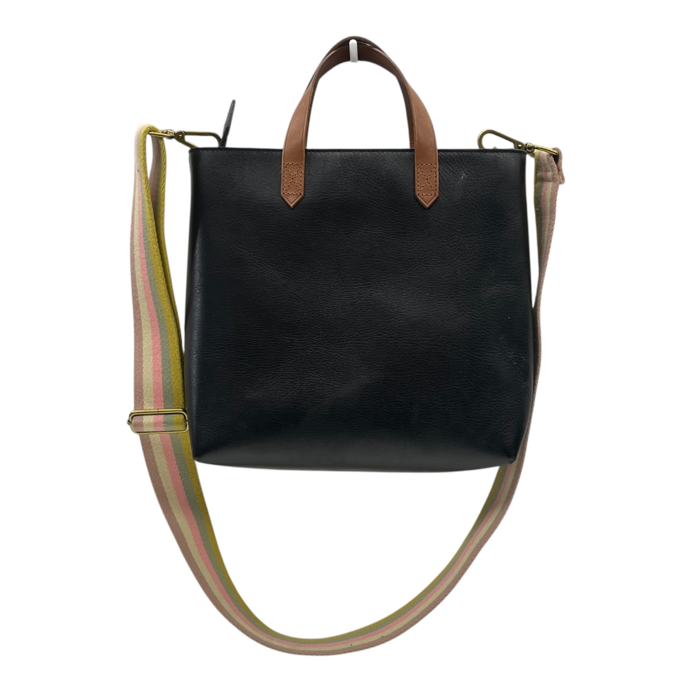 Handbag Leather By Madewell In Black, Size:Medium