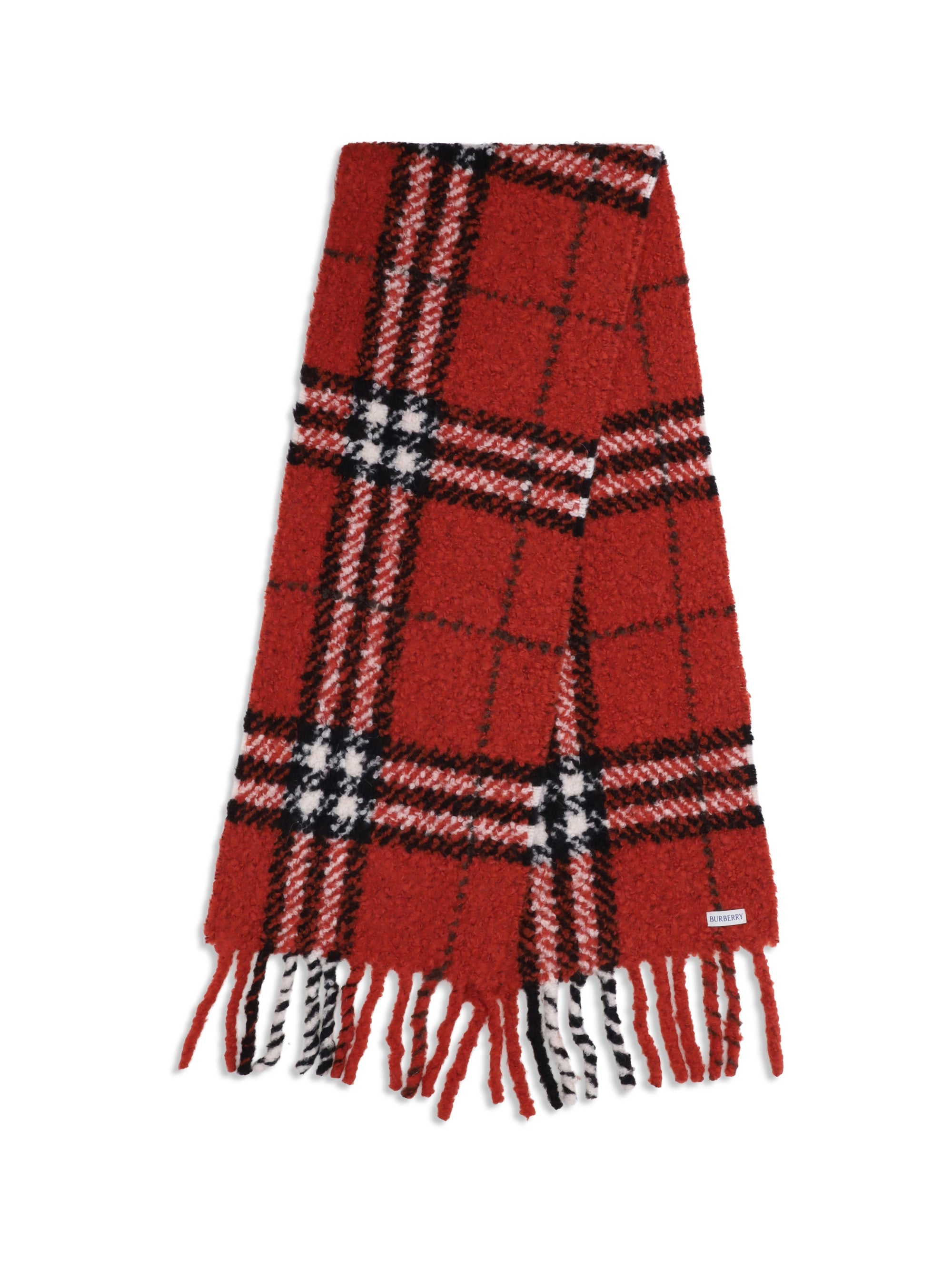 scarf from a warm alpaca-wool blend bouclé