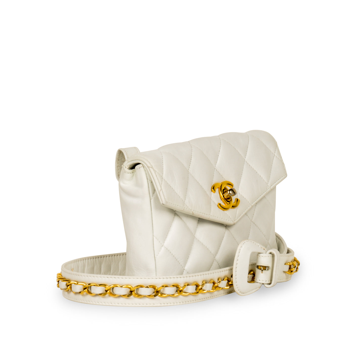 Vintage Bum Bag - White